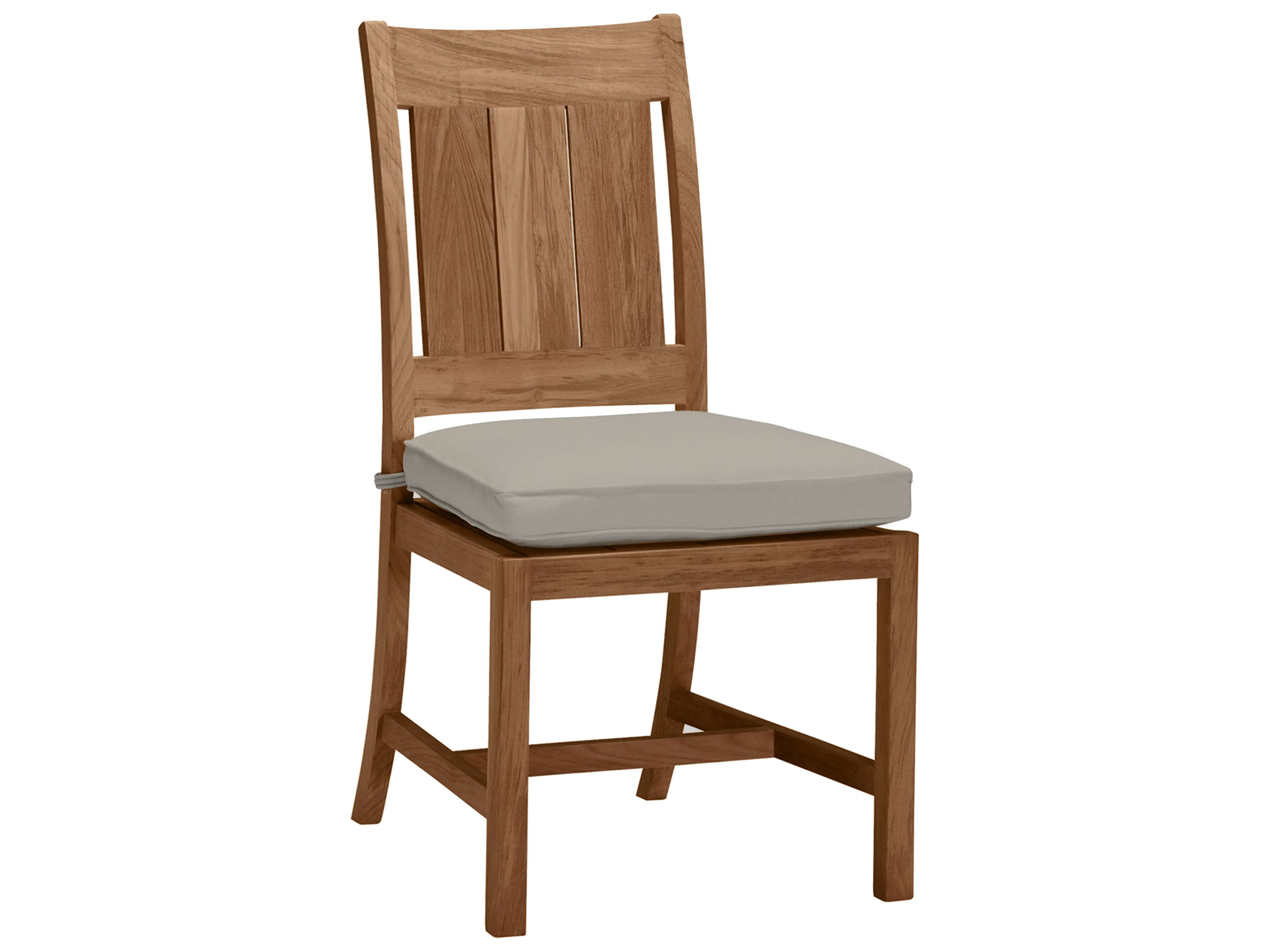 Summer Classics Croquet Teak Quick Ship Cushion Dining Chair