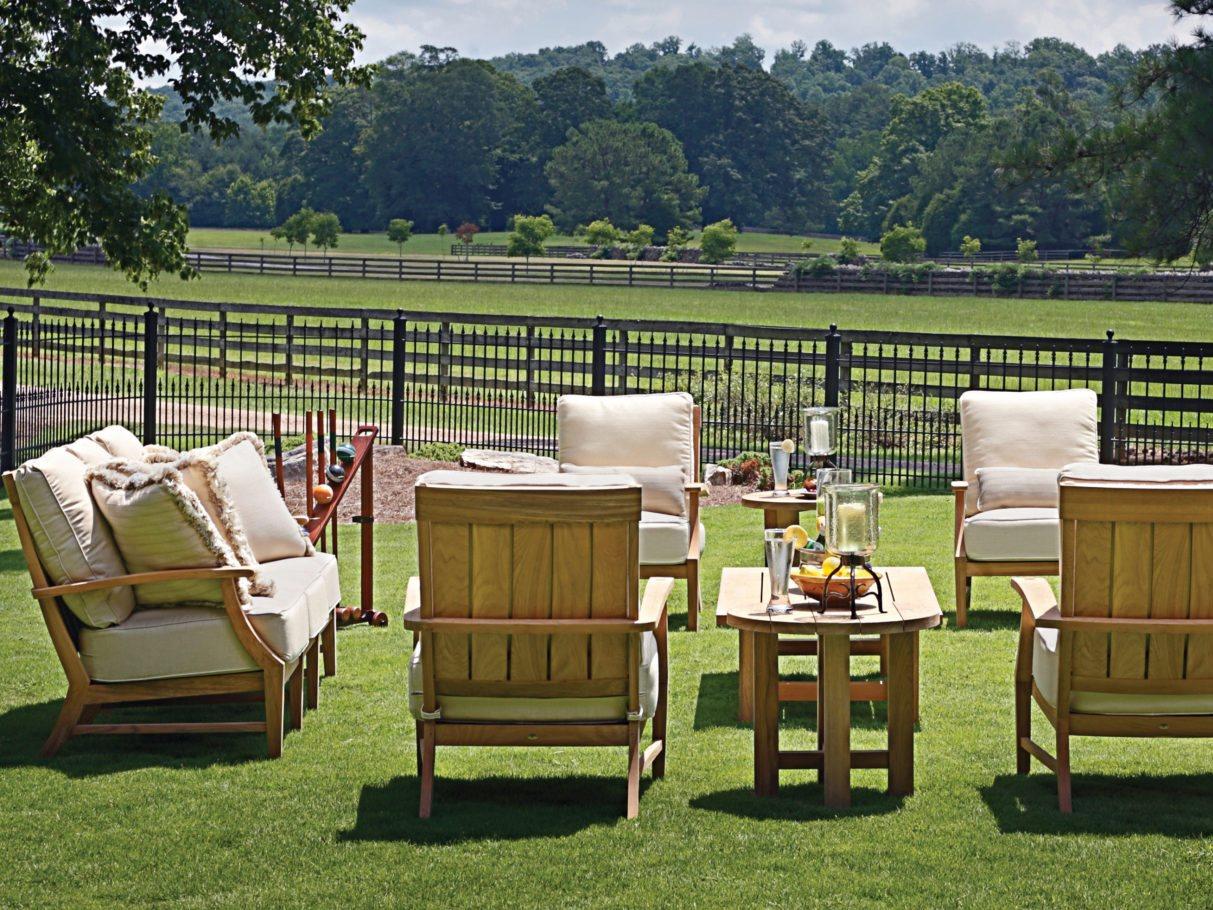 Summer Classics Croquet Teak Outdoor Lounge Chair