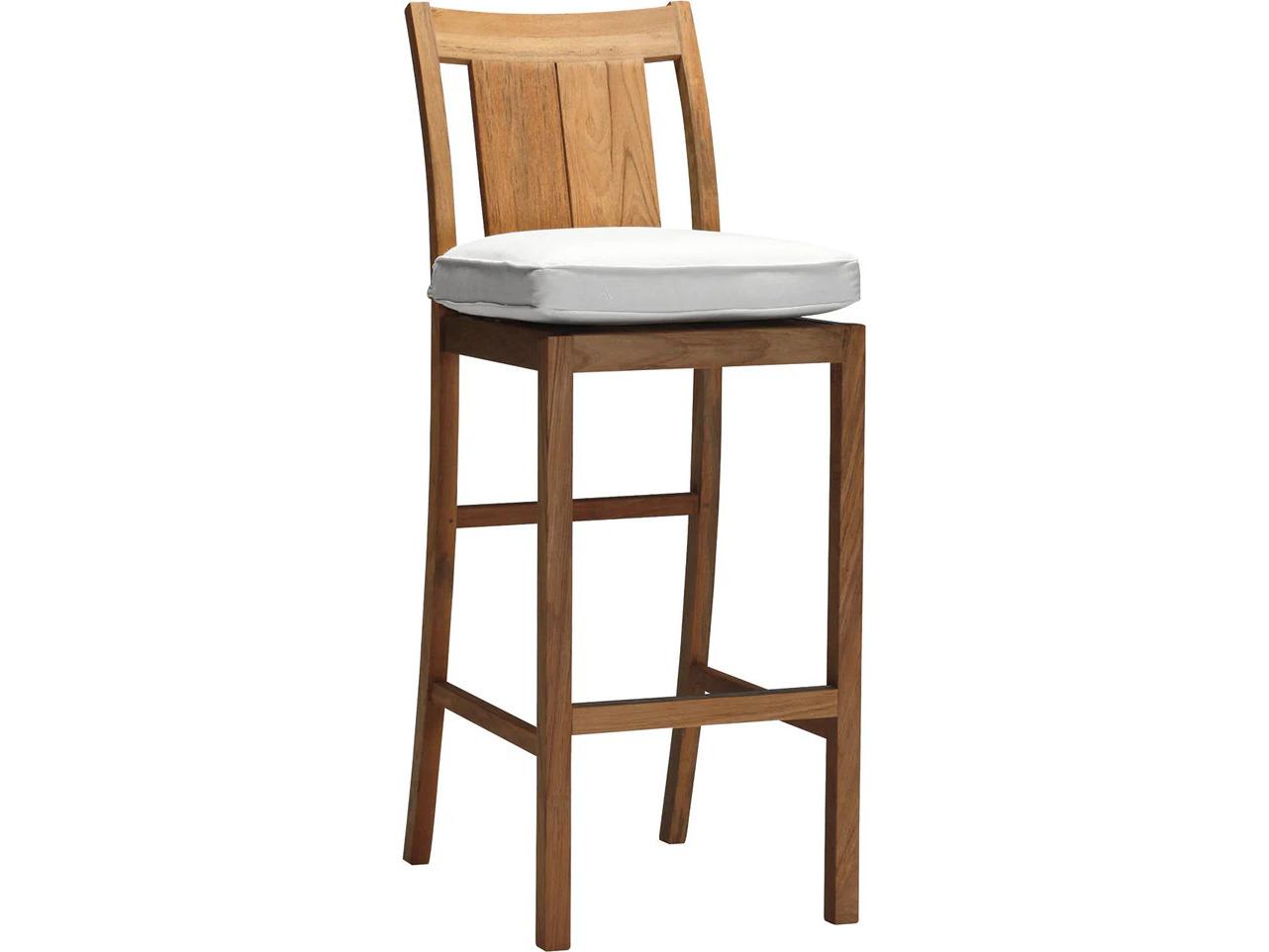 Summer Classics Croquet Teak Bar Stool