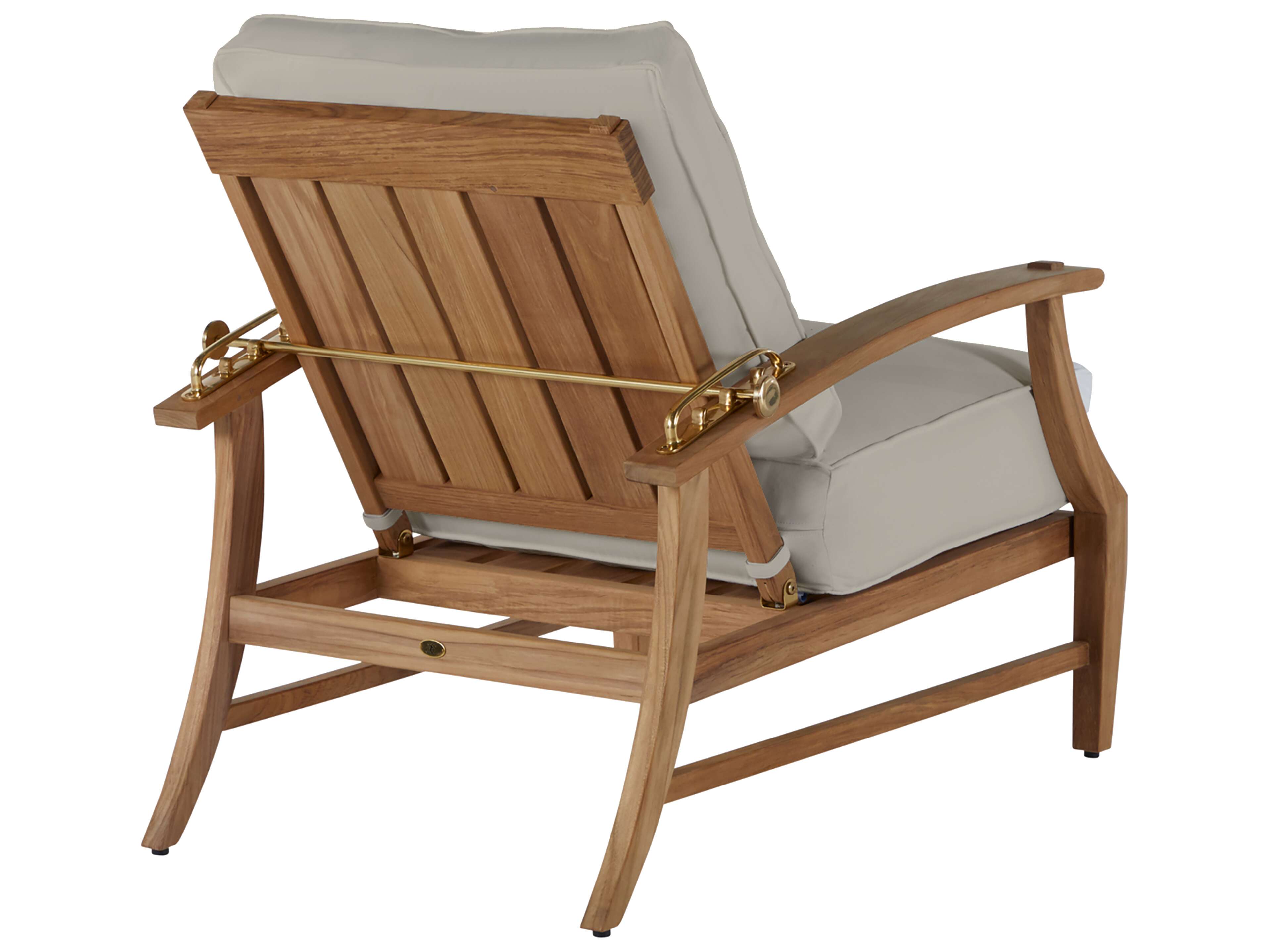 Summer Classics Croquet Teak Quick Ship Cushion Lounge Chair