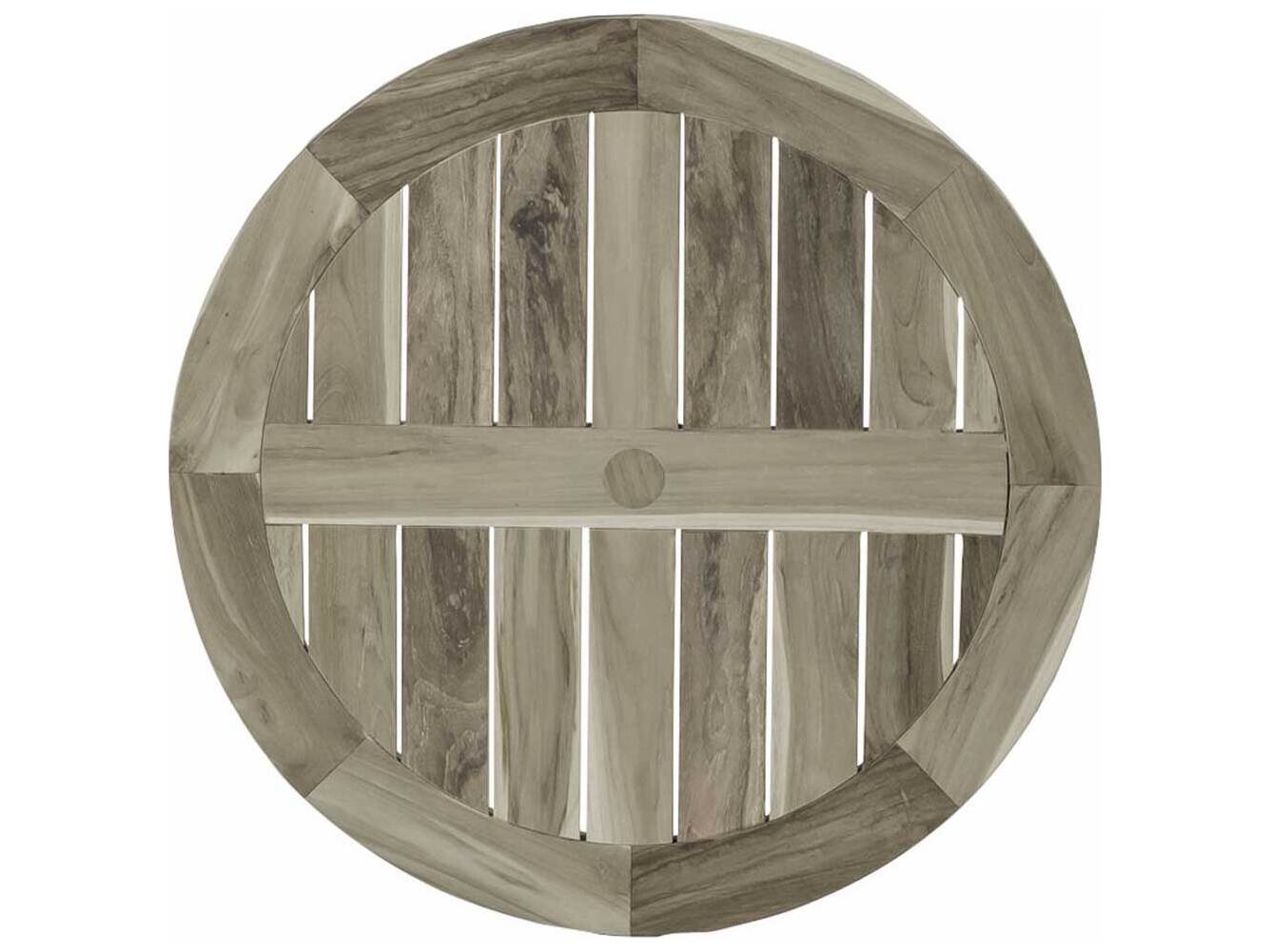 Summer Classics Club Teak Round Table Top with Umbrella Hole