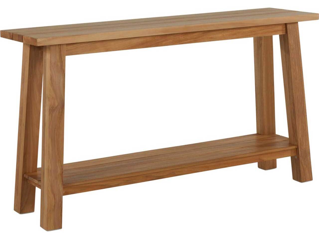Summer Classics Paige Teak Natural Rectangular Console Table