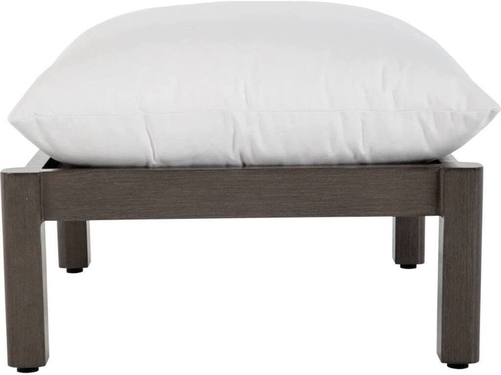 Summer Classics Monterey Aluminum Slate Grey Ottoman