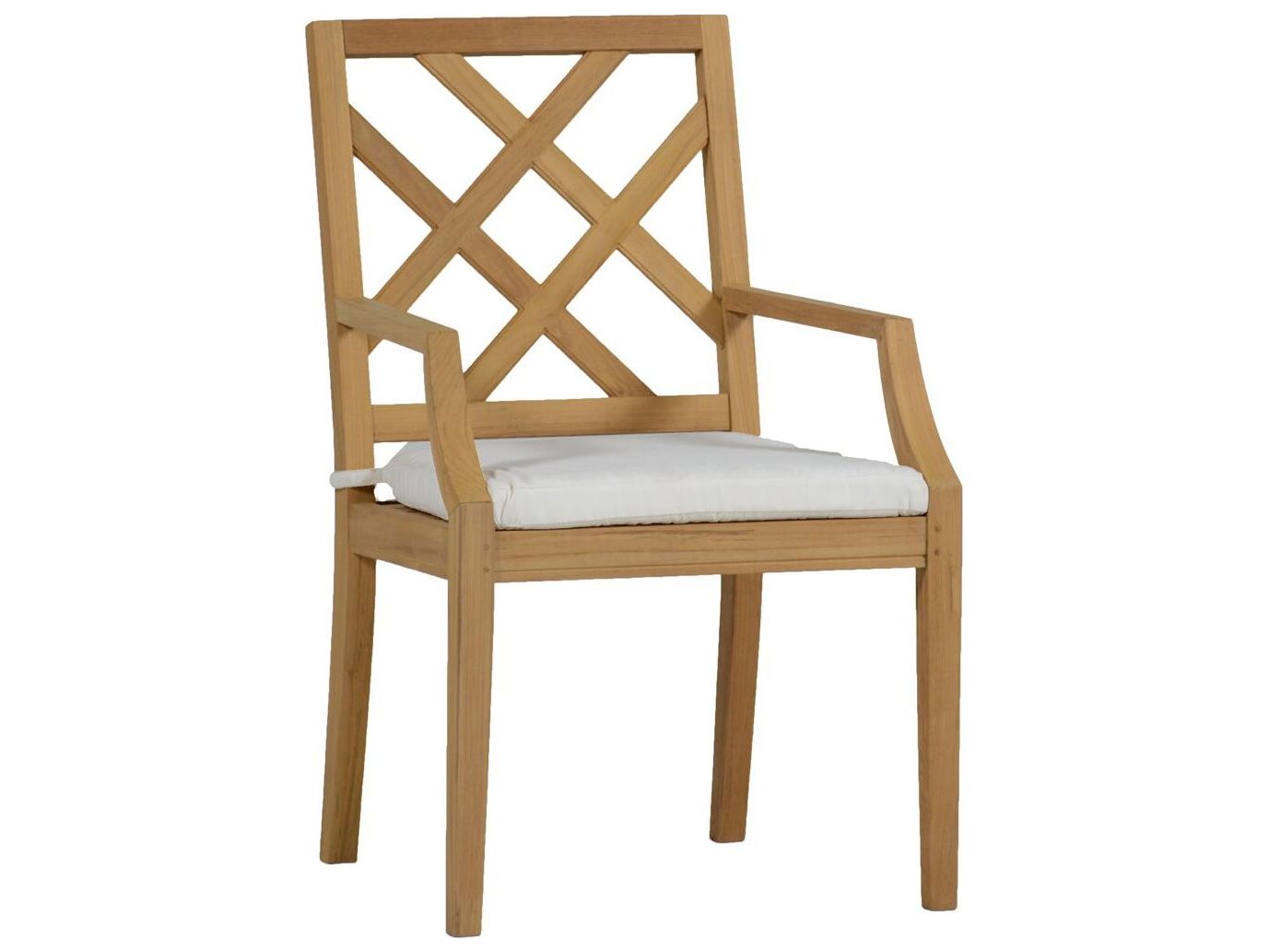 Summer Classics Haley Teak Outdoor Dining Arm Chair