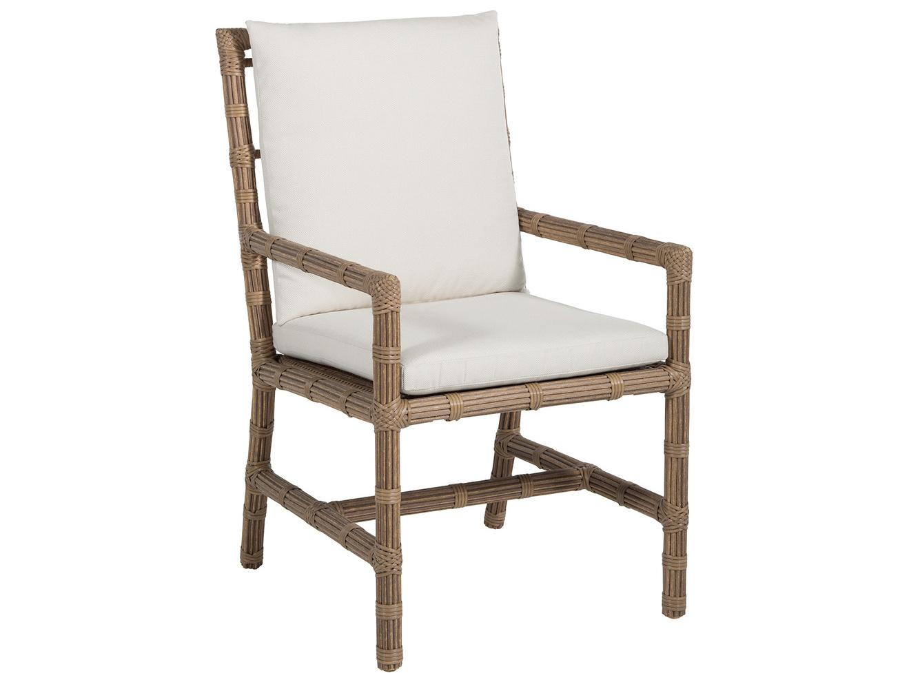 Summer Classics Newport Wicker Outdoor Dining Arm Chair