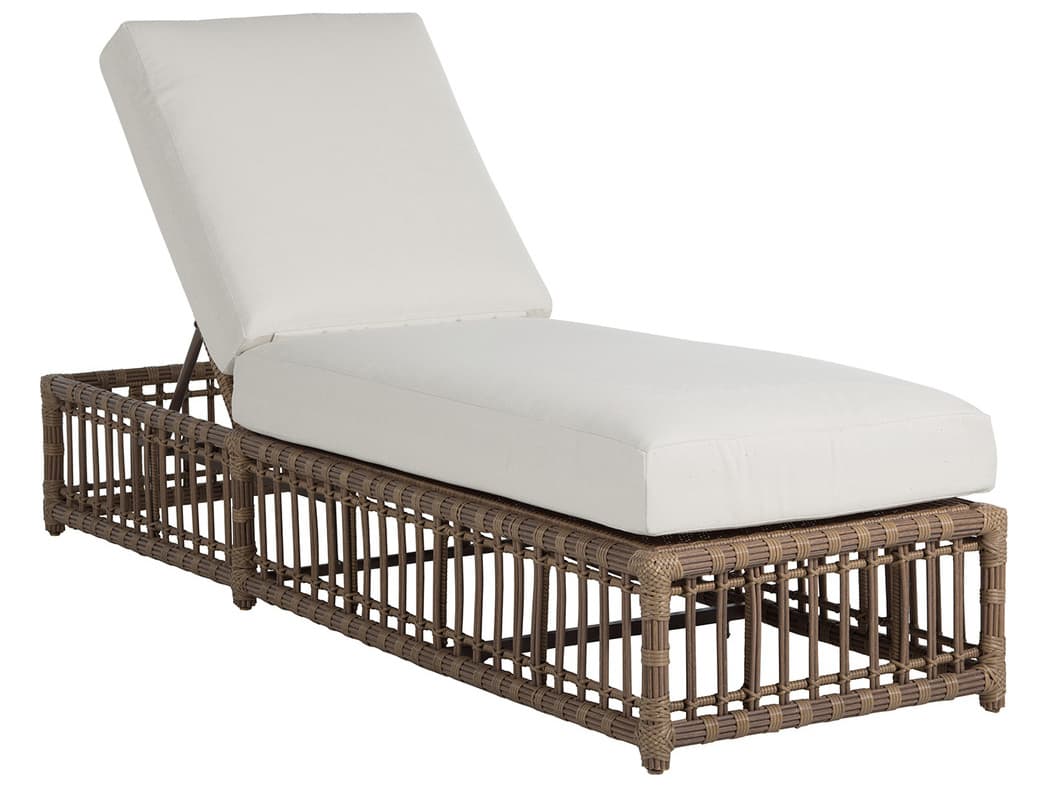 Summer Classics Newport Wicker Outdoor Chaise Lounge
