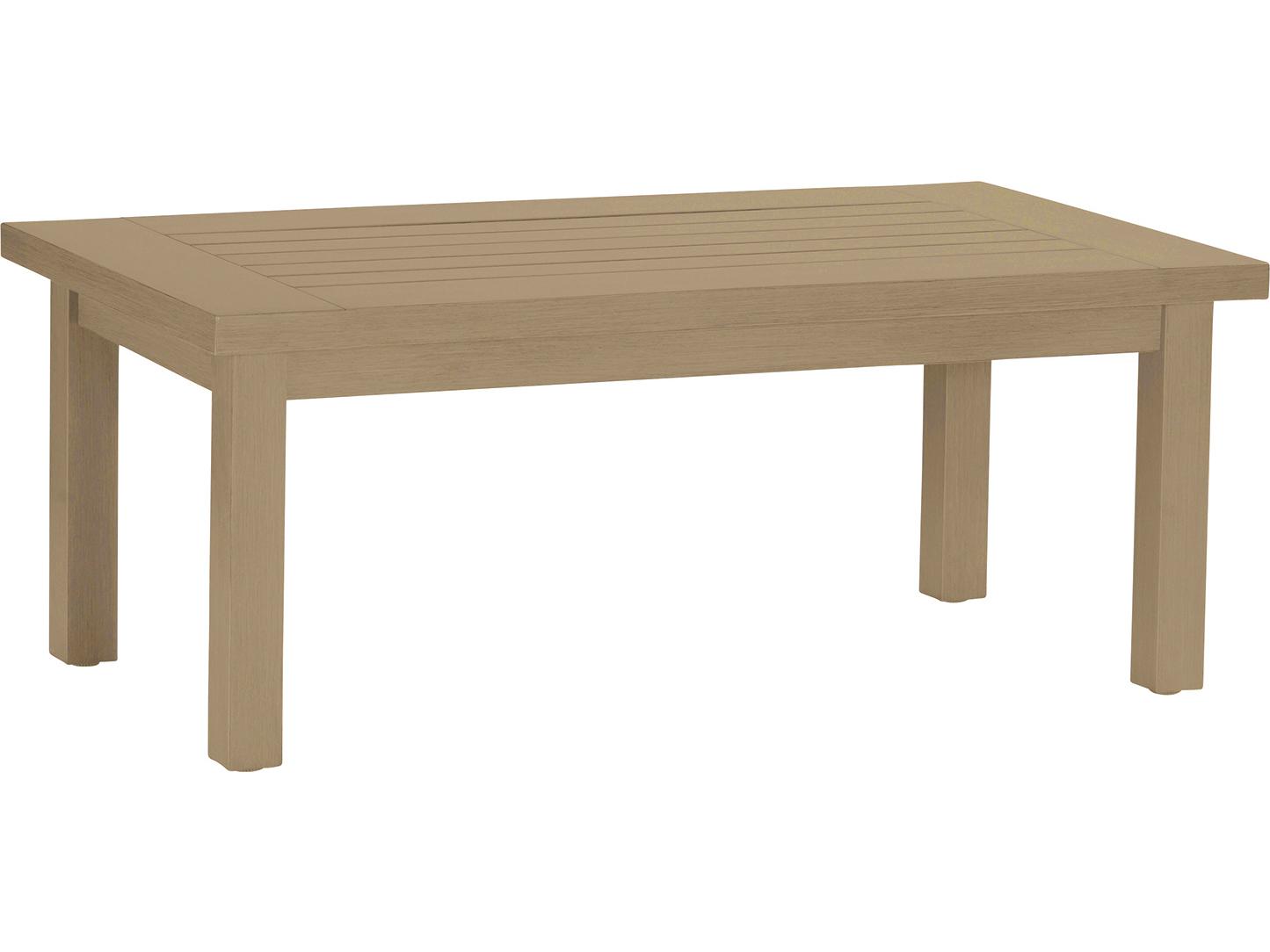 Summer Classics Club Aluminum Rectangular Outdoor Patio Coffee Table