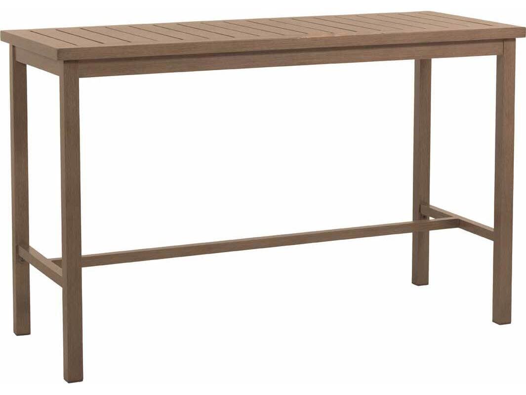 Summer Classics Club Aluminum Rectangular Outdoor Bar Table