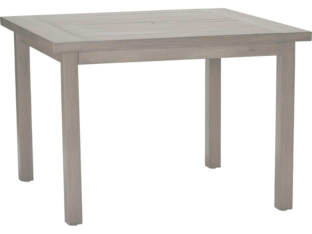 Summer Classics Club Aluminum Square Outdoor Patio Dining Table