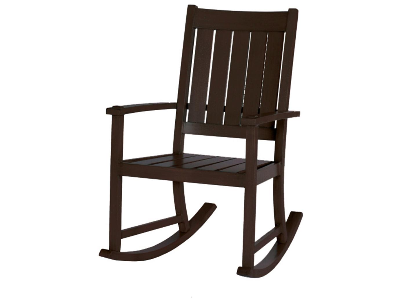 Summer Classics Club Aluminum Slatted Rocker Patio Lounge Chair