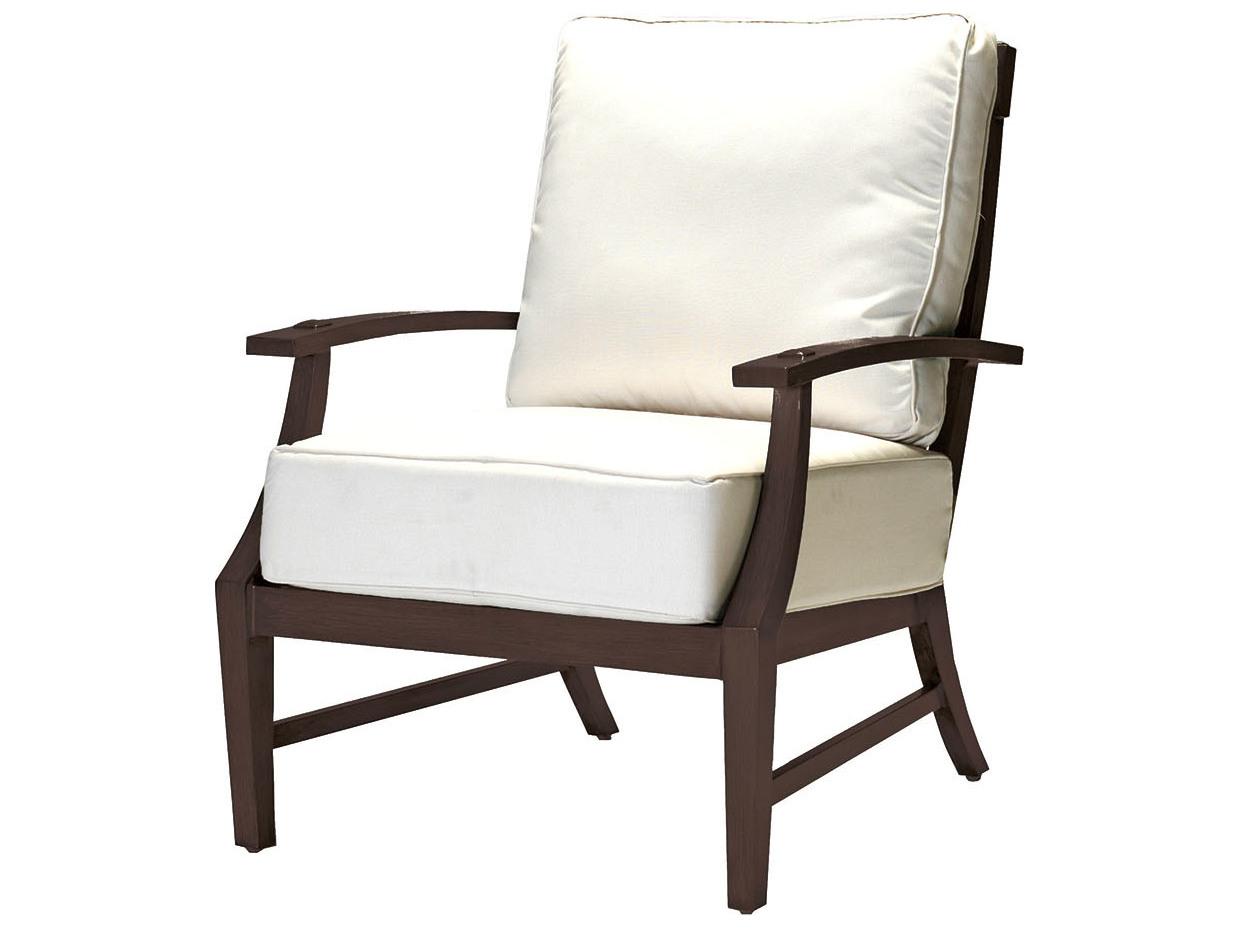 Summer Classics Croquet Aluminum Outdoor Lounge Chair with Cushion