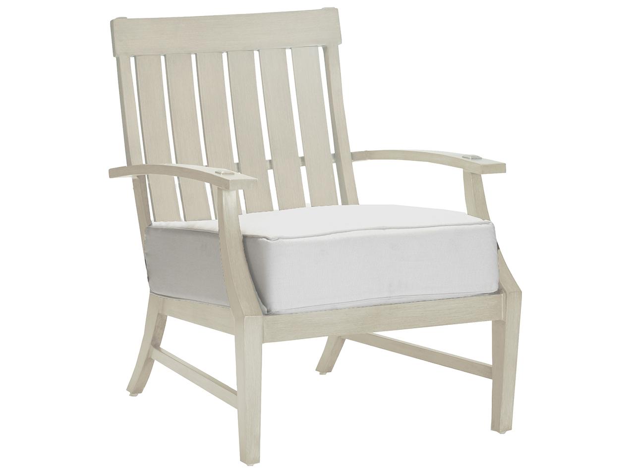 Summer Classics Croquet Aluminum Outdoor Lounge Chair with Cushion