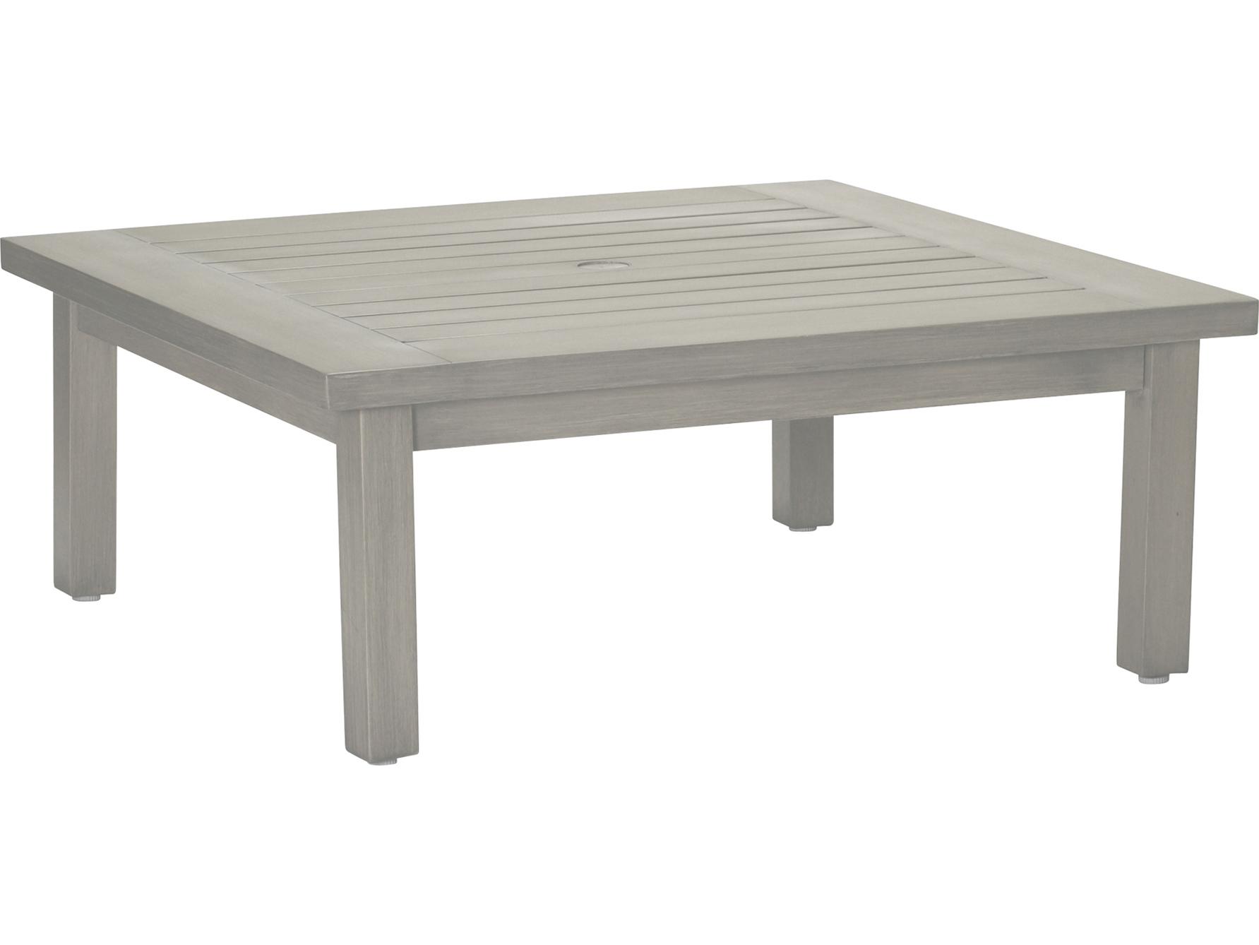 Summer Classics Club Aluminum Square Coffee Table