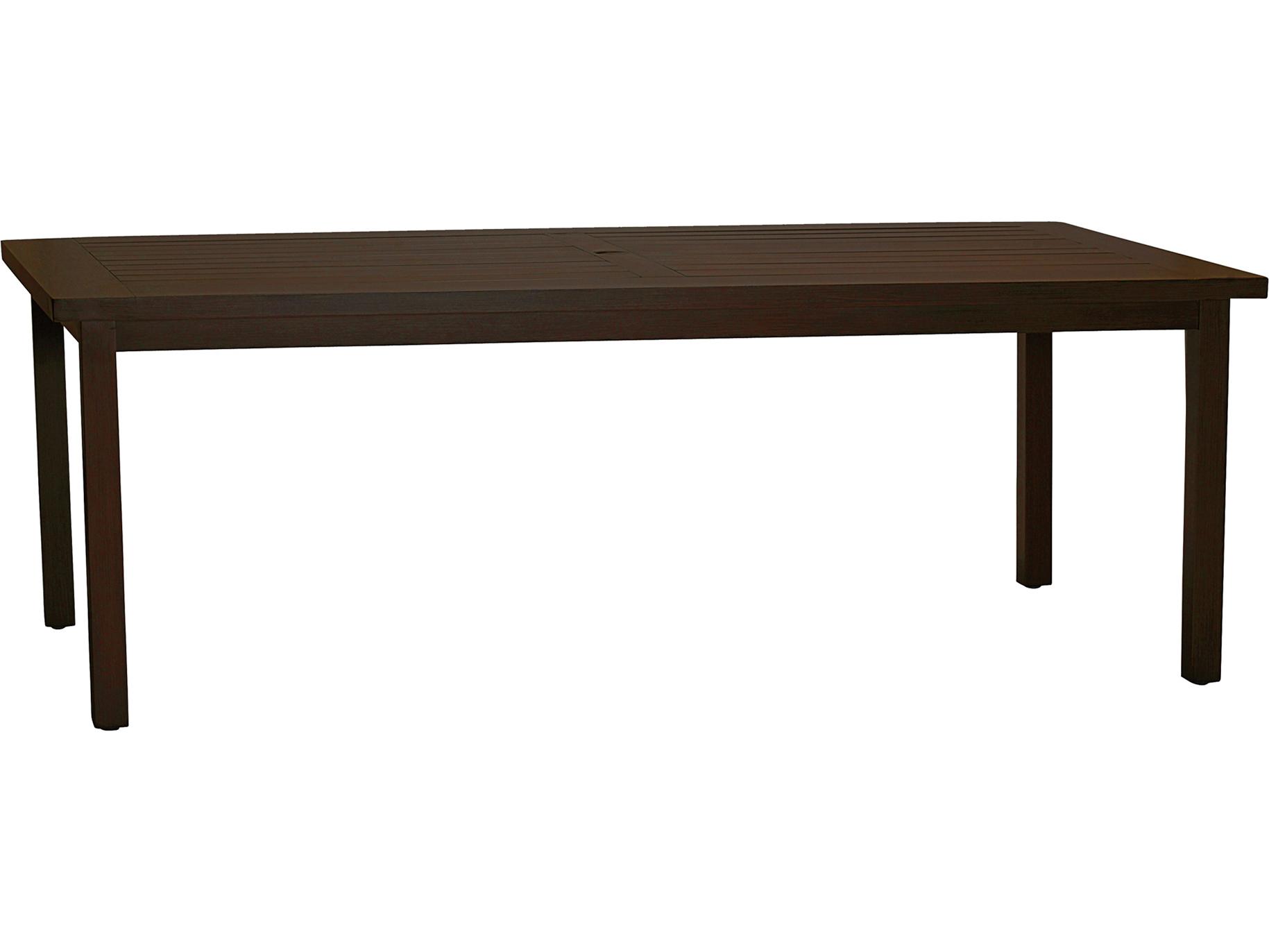 Summer Classics Club Aluminum Rectangular Dining Table