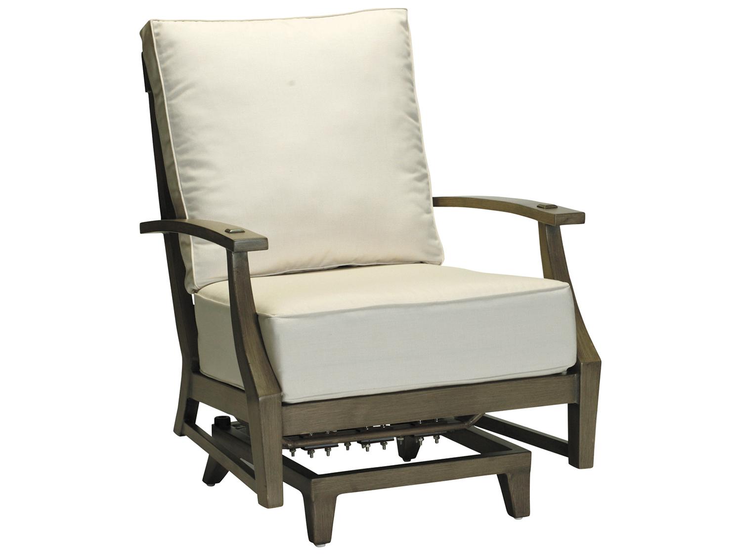 Summer Classics Croquet Aluminum Spring Patio Lounge Chair with Cushion