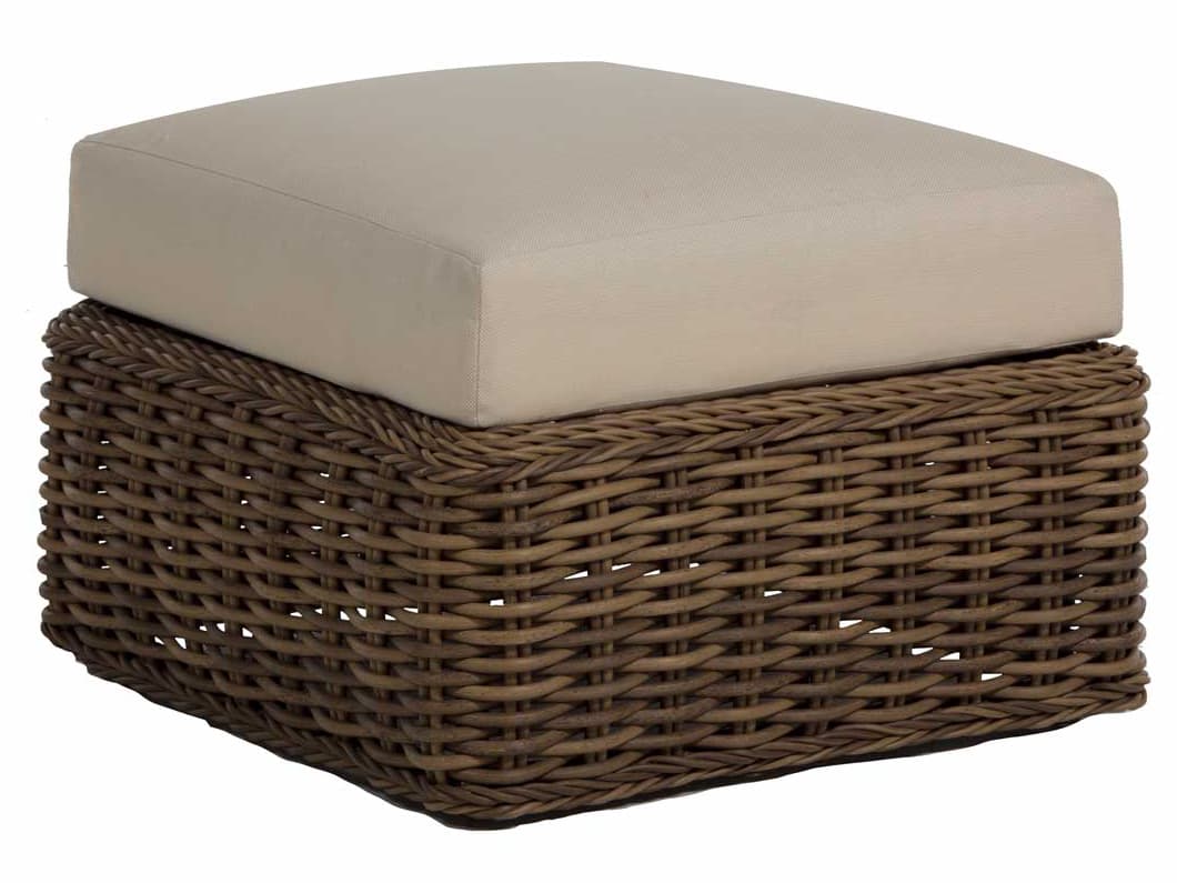 Summer Classics Soho Wicker Outdoor Ottoman