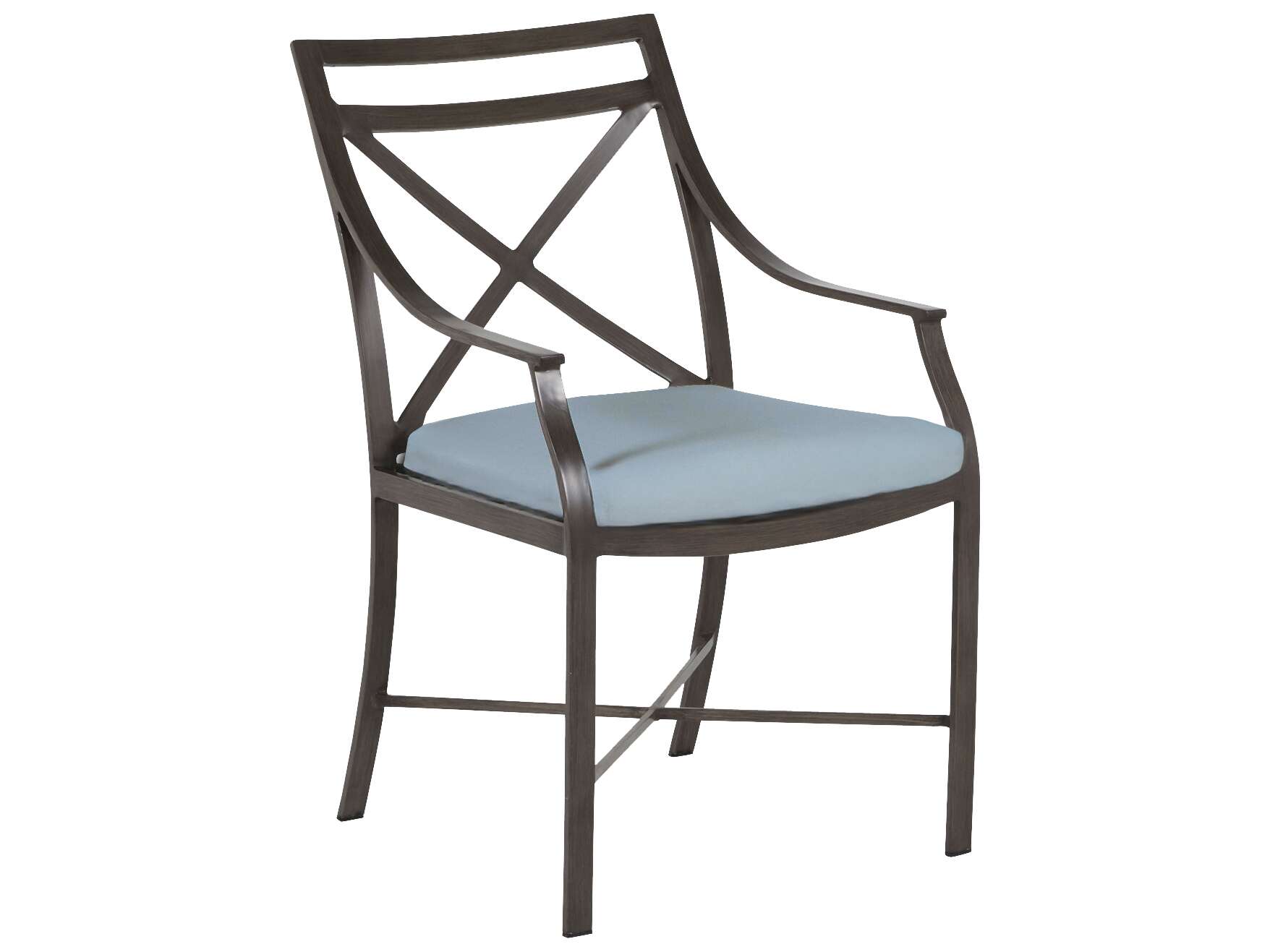 Summer Classics Monaco Quick Ship Wrought Aluminum Cushion Dining Chair