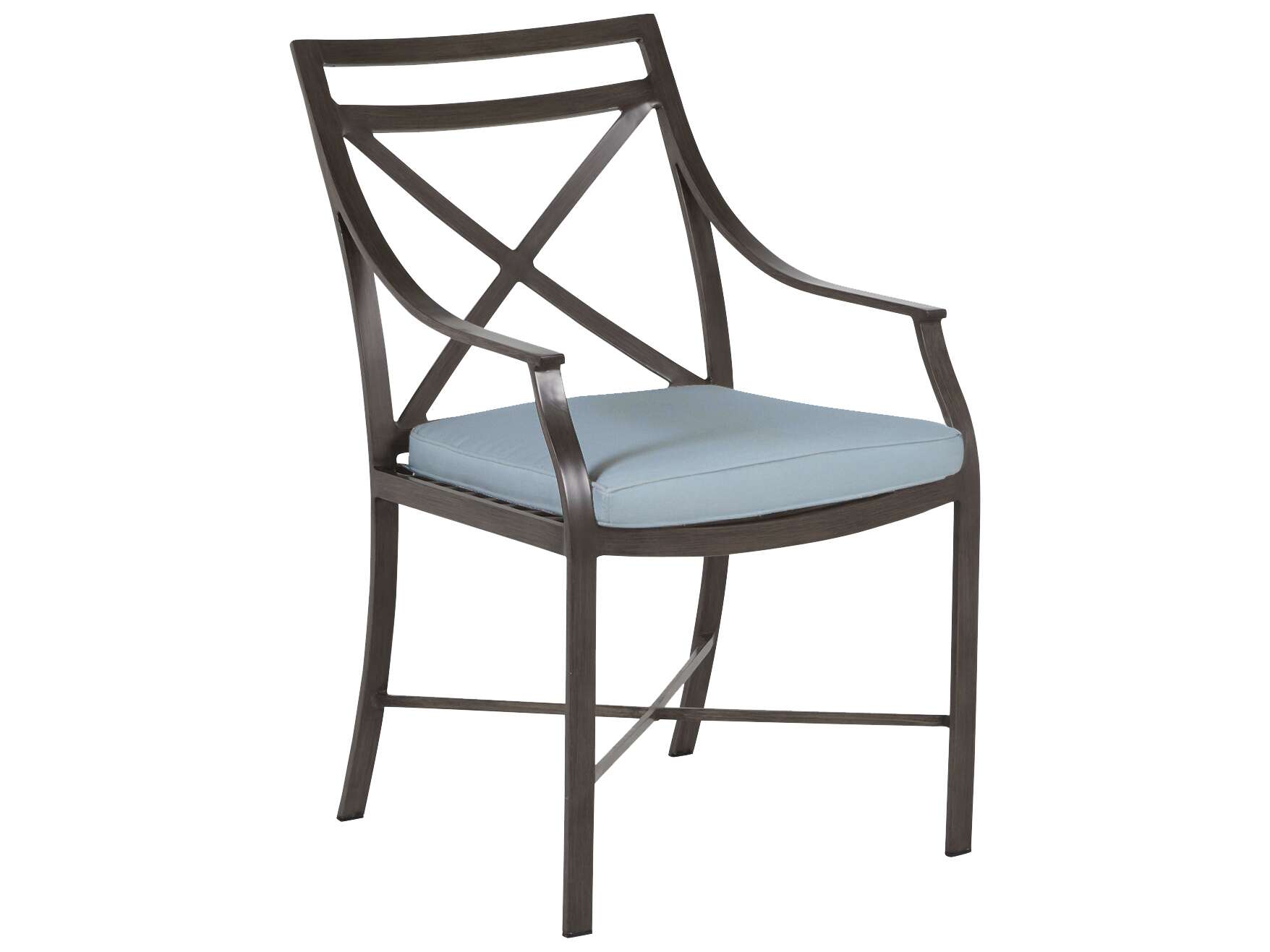 Summer Classics Monaco Quick Ship Wrought Aluminum Cushion Dining Chair