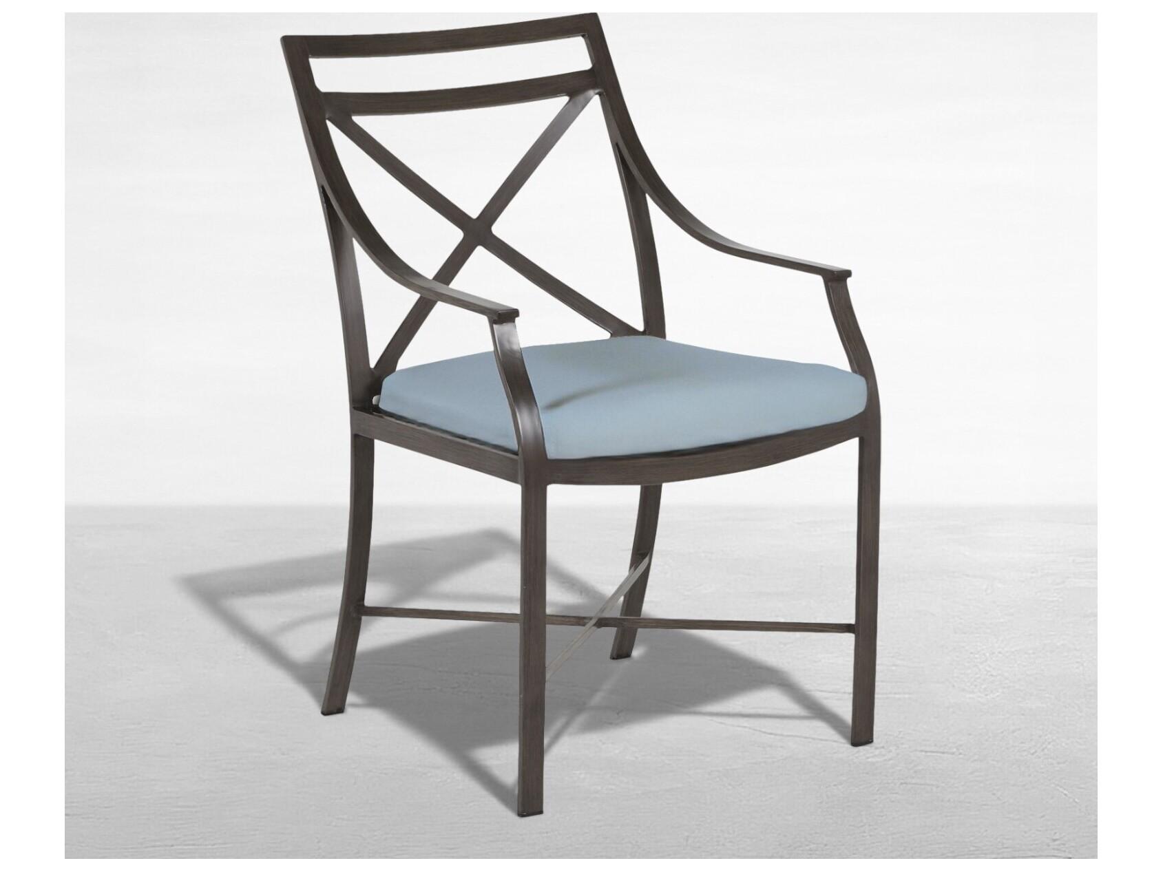 Summer Classics Monaco Quick Ship Wrought Aluminum Cushion Dining Chair