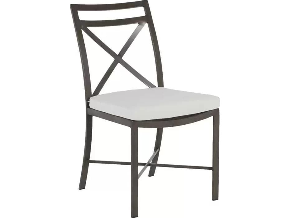 Summer Classics Monaco Aluminum Slate Gray Dining Side Chair