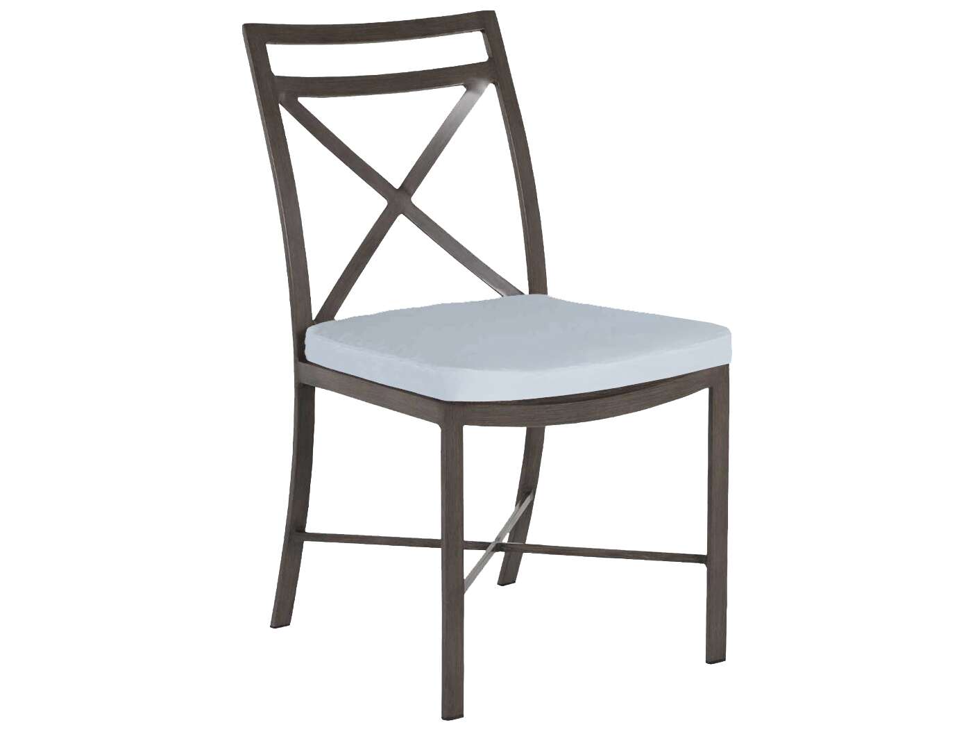 Summer Classics Monaco Quick Ship Wrought Aluminum Cushion Dining Chair