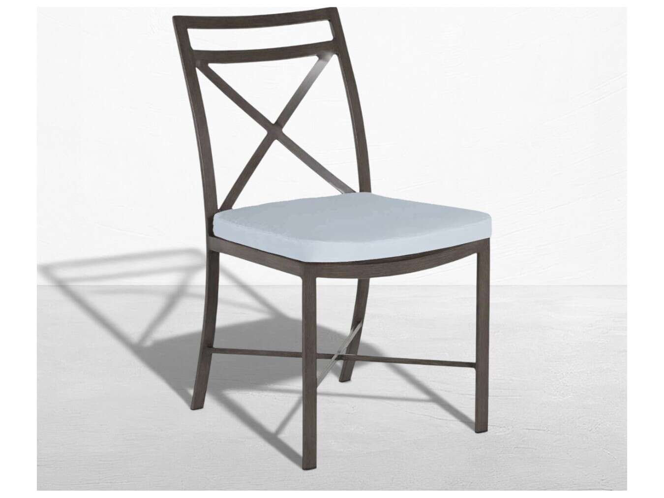 Summer Classics Monaco Quick Ship Wrought Aluminum Cushion Dining Chair