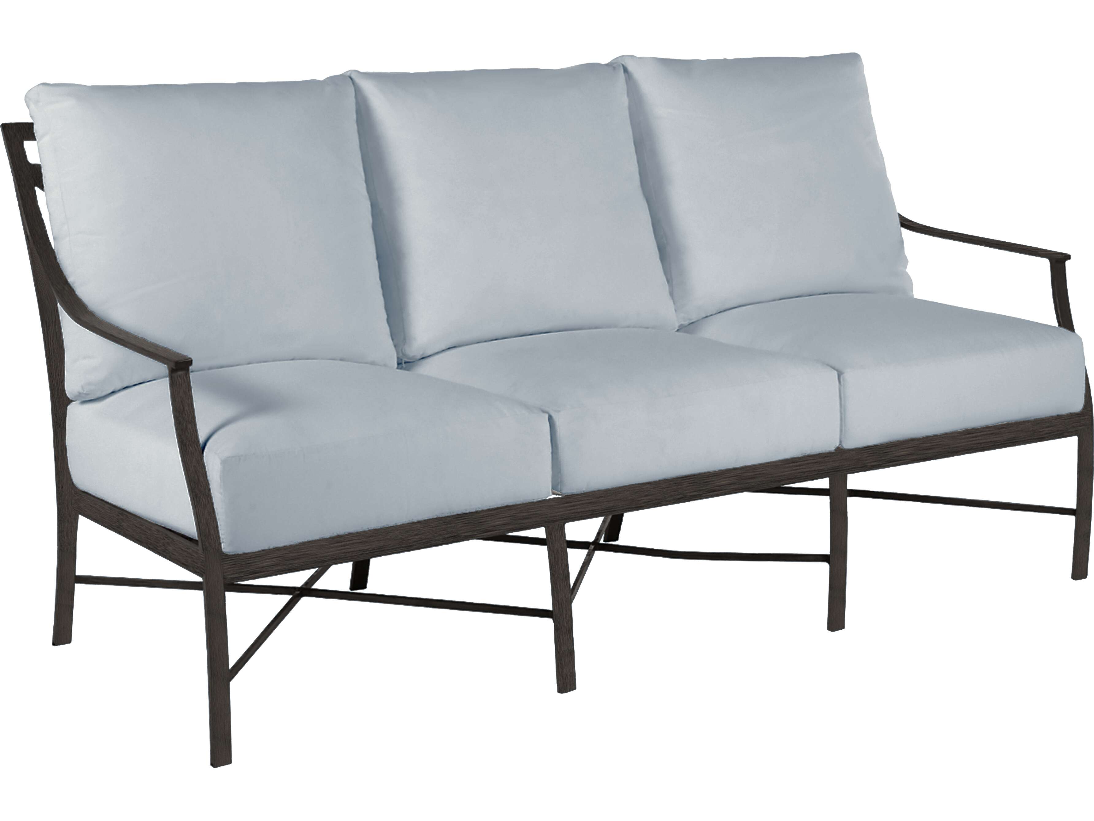 Summer Classics Monaco Quick Ship Wrought Aluminum Cushion Sofa