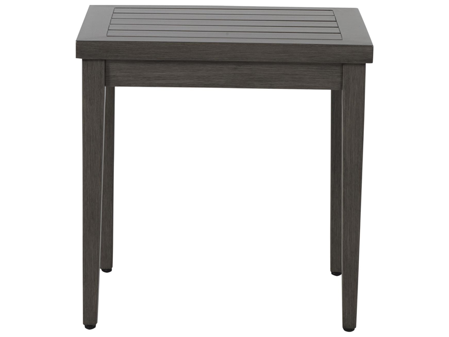 Summer Classics Brookside Aluminum Square Outdoor Patio End Table