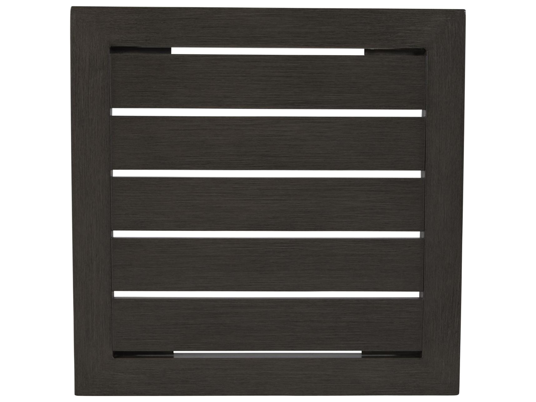 Summer Classics Brookside Aluminum Square Outdoor Patio End Table