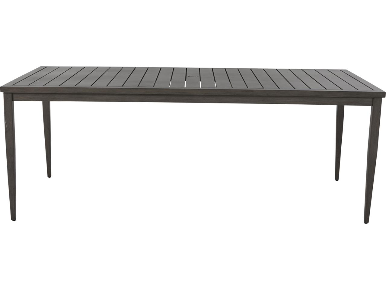 Summer Classics Brookside Aluminum Rectangular Patio Dining Table