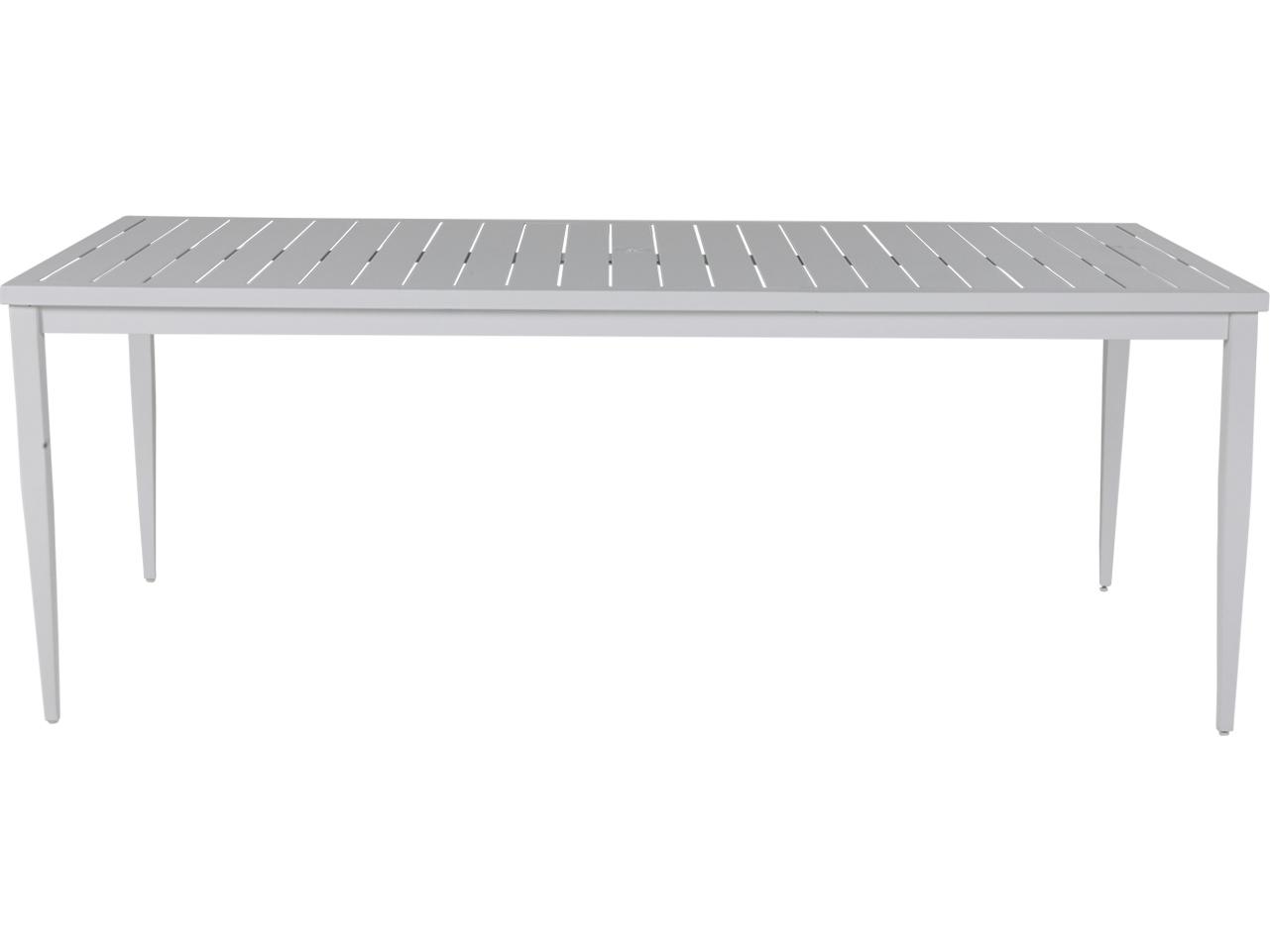 Summer Classics Brookside Aluminum Rectangular Patio Dining Table