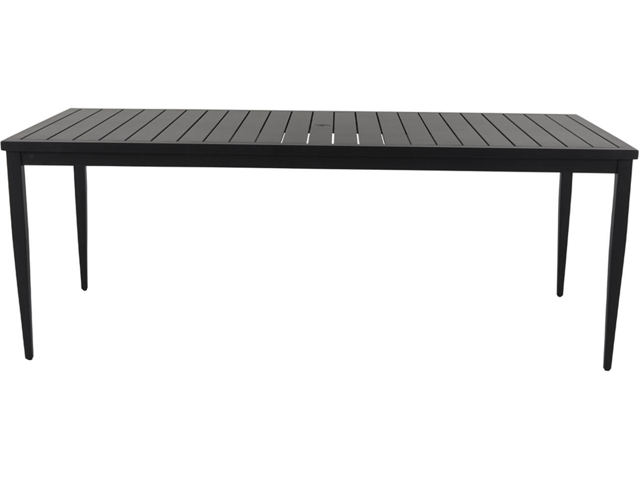 Summer Classics Brookside Aluminum Rectangular Patio Dining Table