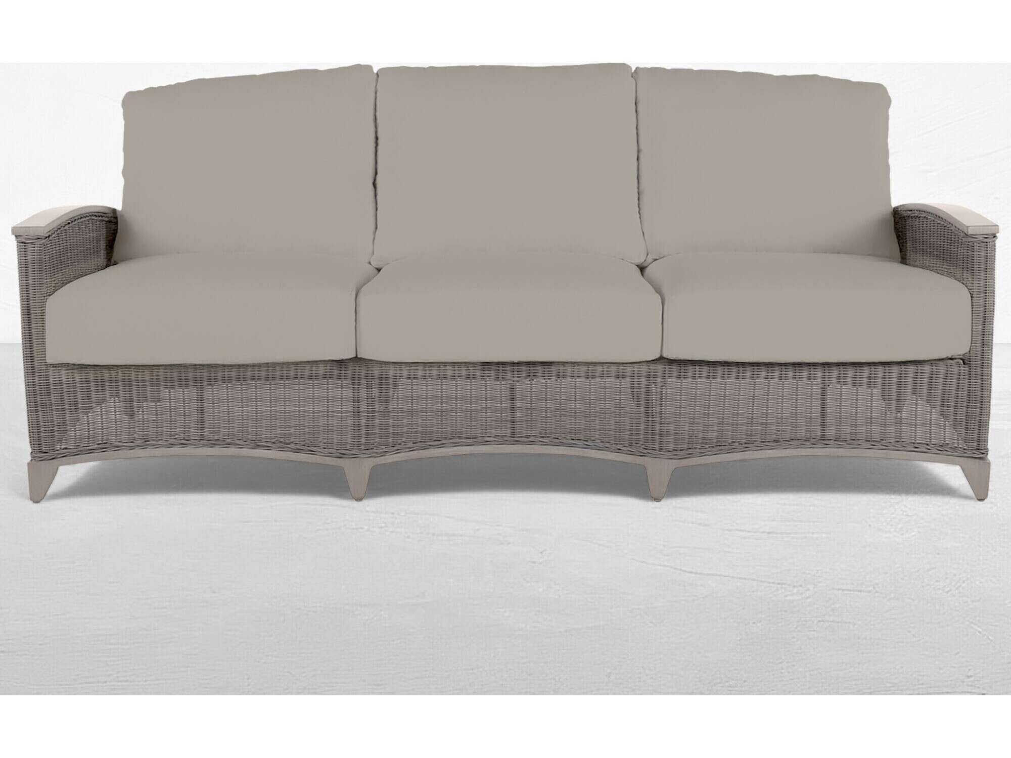 Summer Classics Astoria Quick Ship Wrought Aluminum Wicker Sofa