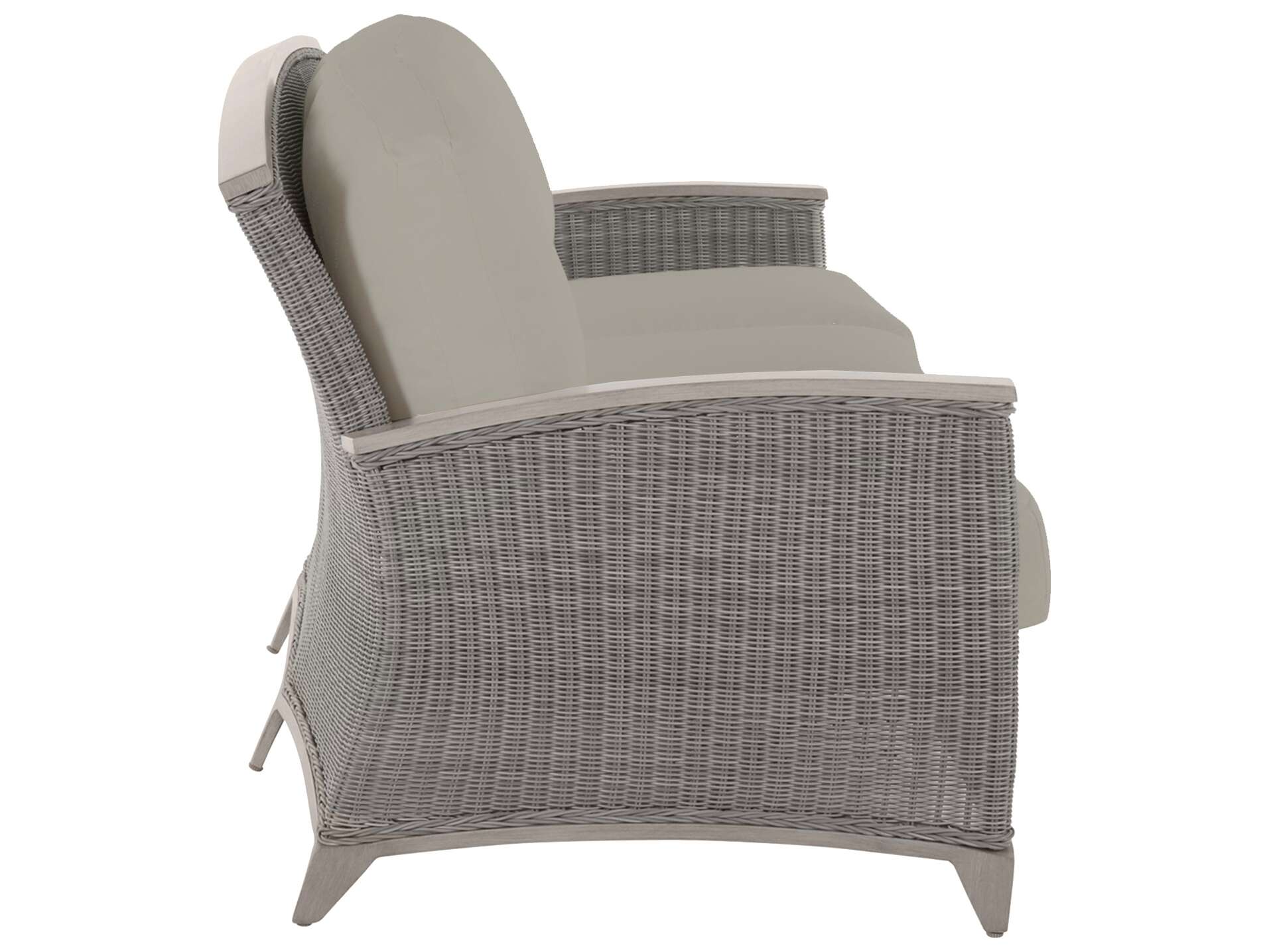 Summer Classics Astoria Quick Ship Wrought Aluminum Wicker Sofa