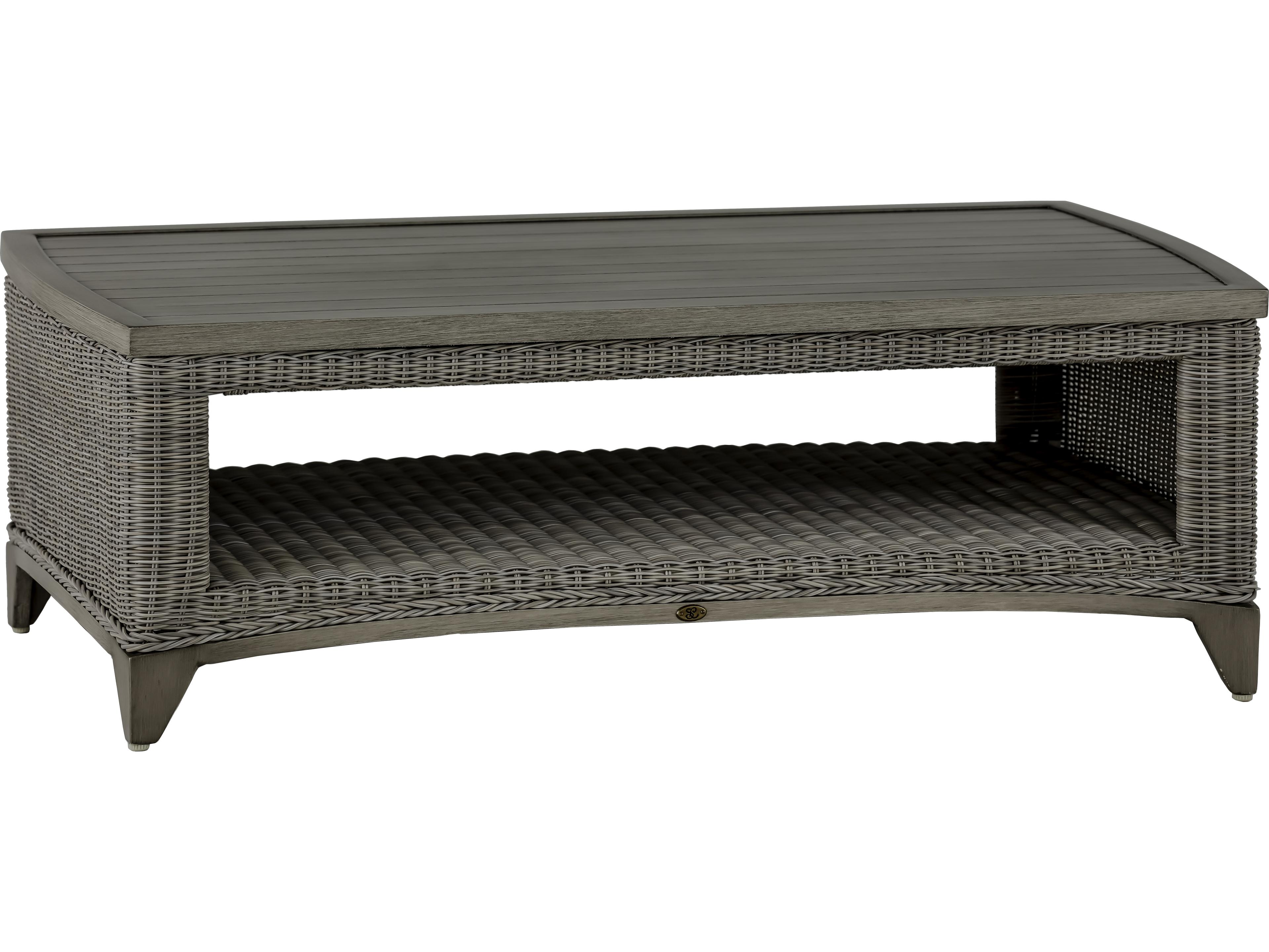 Summer Classics Astoria Wicker Rectangular Outdoor Coffee Table