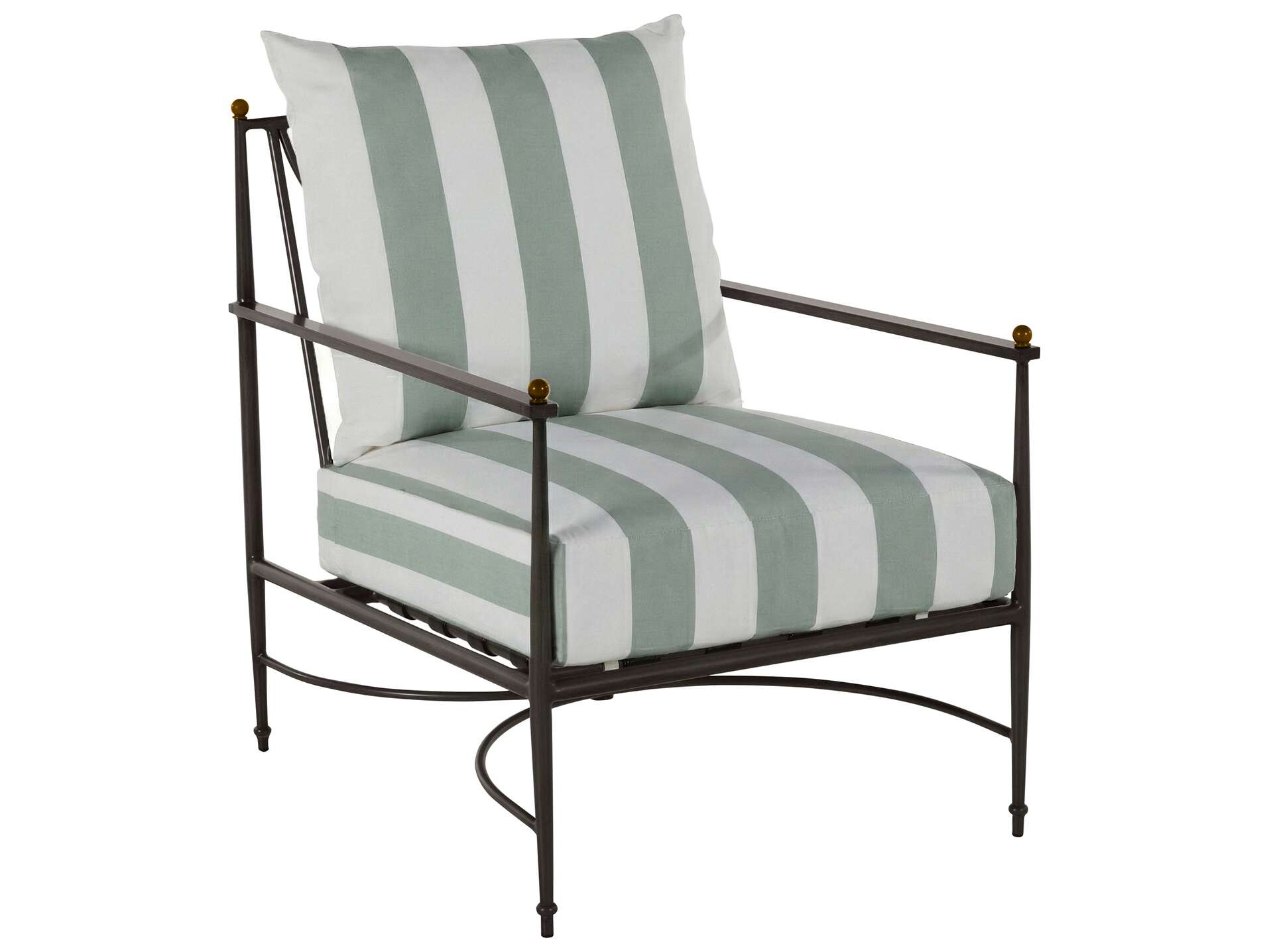 Summer Classics Roma Quick Ship Wrought Aluminum Cushion Lounge Chair