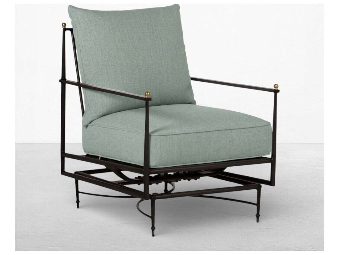 Summer Classics Roma Quick Ship Wrought Aluminum Cushion Lounge Chair