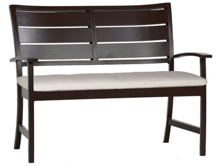 Summer Classics Charleston Aluminum Cushion Patio Bench