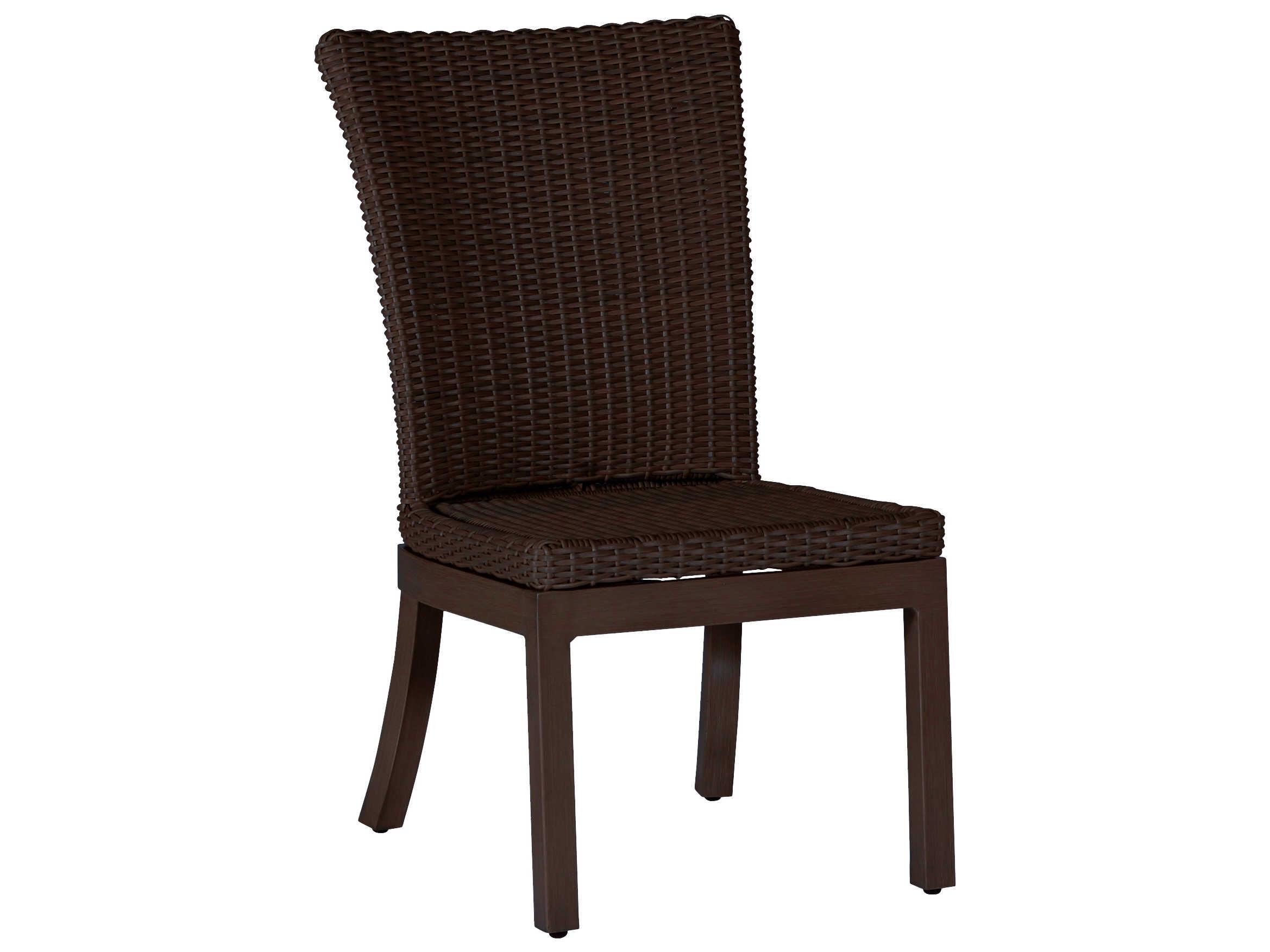 Summer Classics Rustic Wicker Outdoor Patio Dining Side Chair