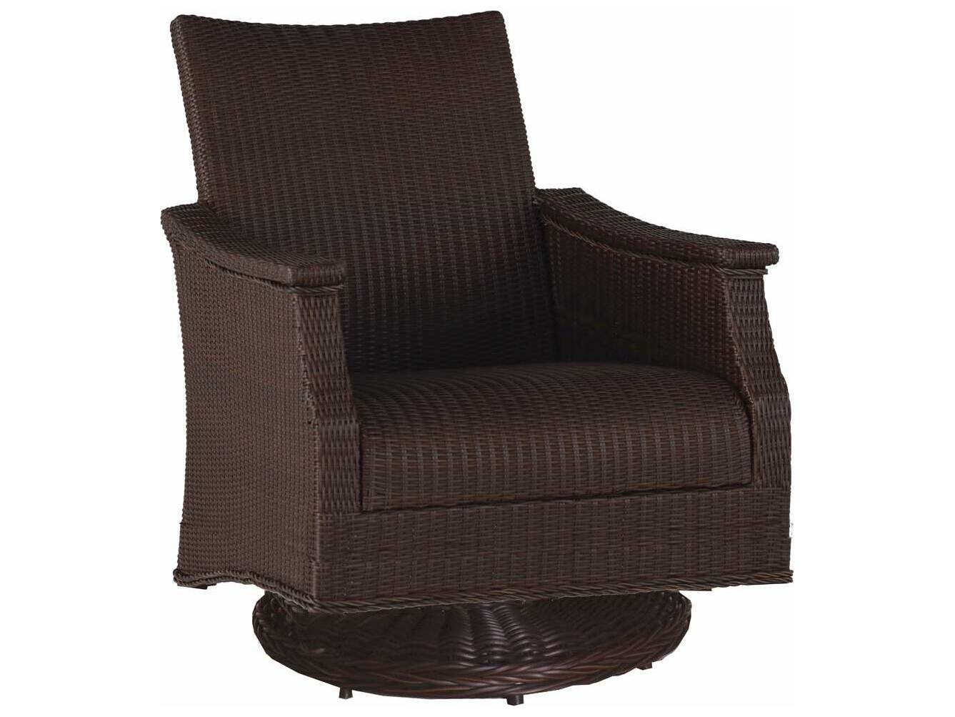 Summer Classics Bentley Wicker Swivel Rocker Patio Lounge Chair