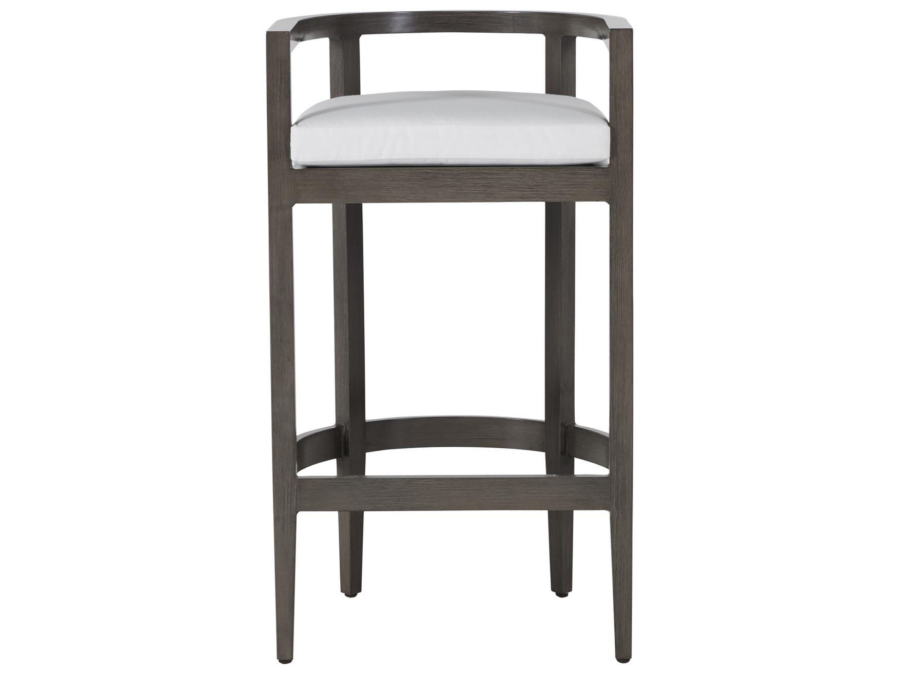 Summer Classics Santa Barbara Aluminum Slate Grey Outdoor Bar Stool