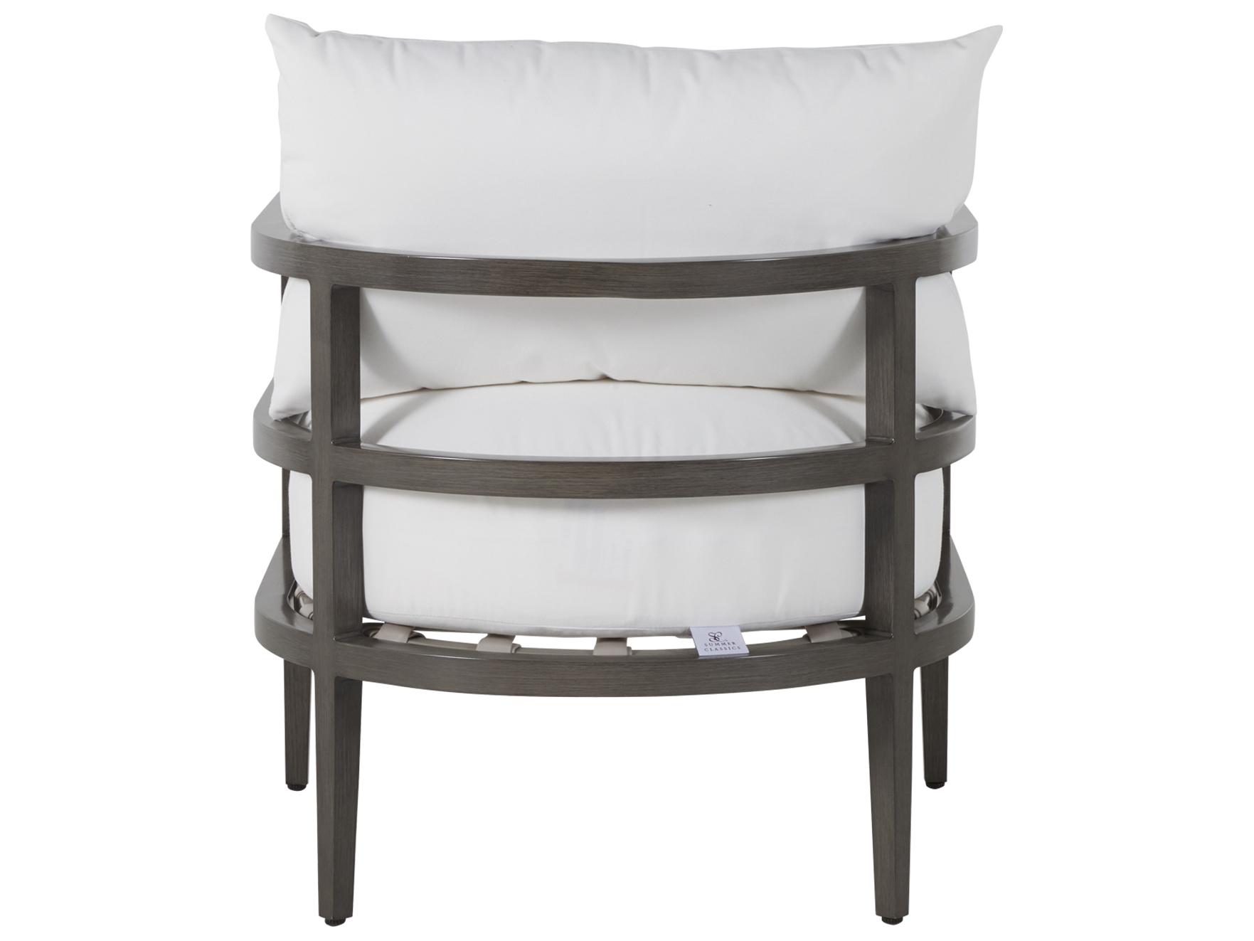 Summer Classics Santa Barbara Aluminum Slate Grey Patio Lounge Chair