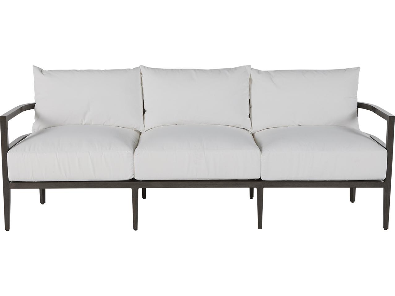 Summer Classics Santa Barbara Aluminum Slate Grey Outdoor Sofa