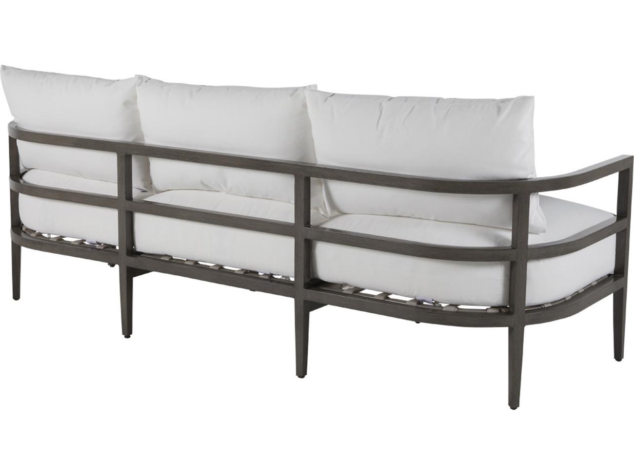 Summer Classics Santa Barbara Aluminum Slate Grey Outdoor Sofa