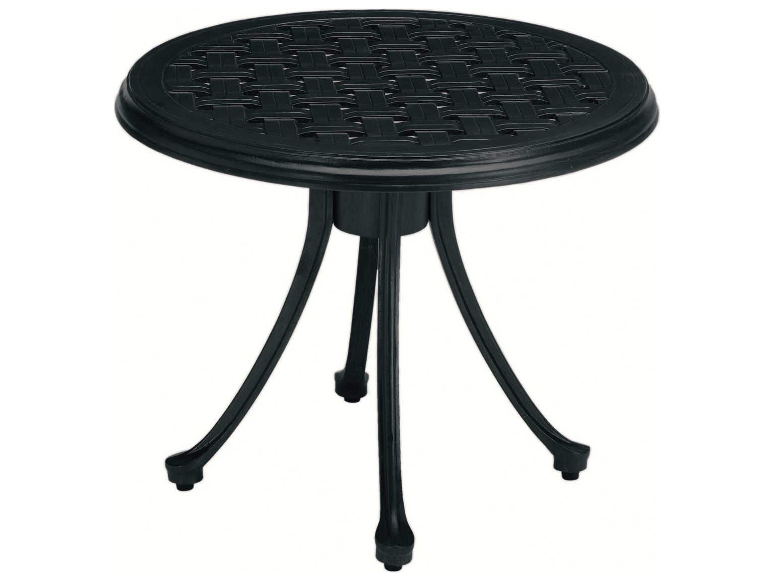 Summer Classics Provance Cast Aluminum Round Patio End Table