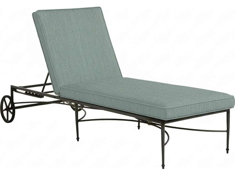 Summer Classics Roma Quick Ship Wrought Aluminum Cushion Chaise Lounge