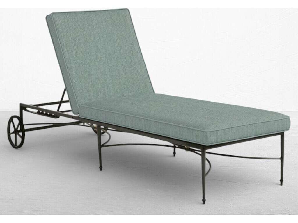 Summer Classics Roma Quick Ship Wrought Aluminum Cushion Chaise Lounge