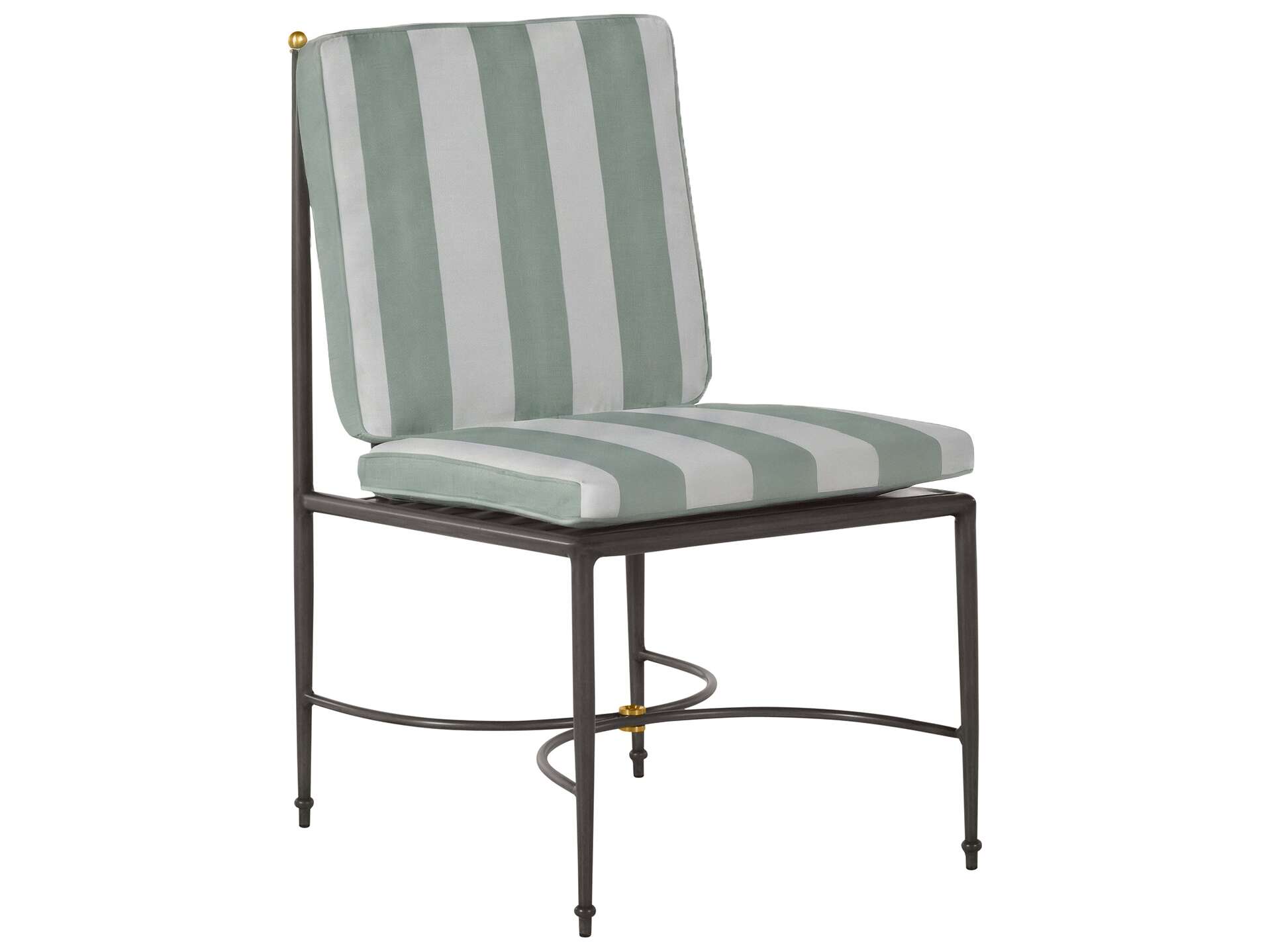 Summer Classics Roma Quick Ship Wrought Aluminum Cushion Dining Chair