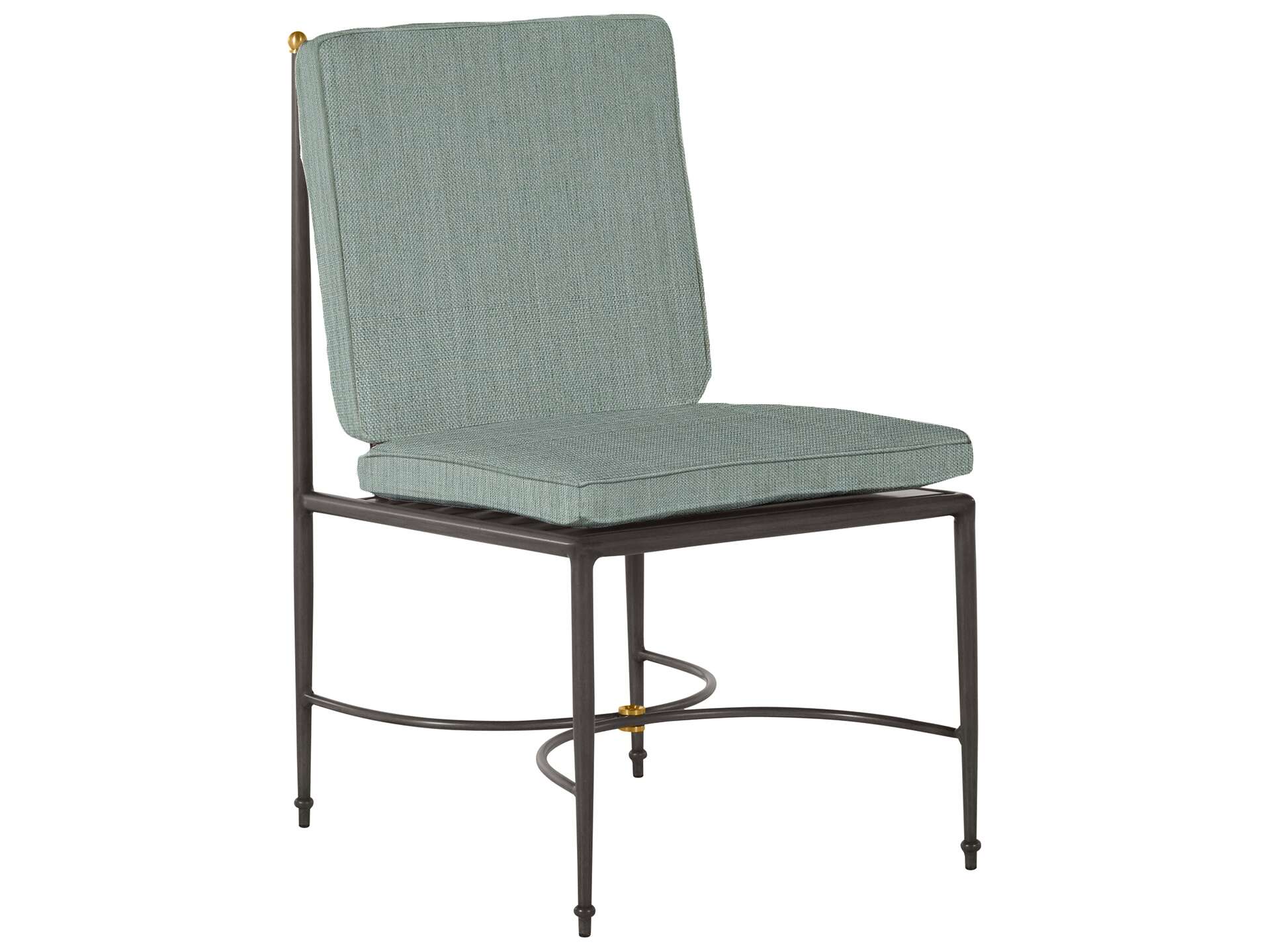 Summer Classics Roma Quick Ship Wrought Aluminum Cushion Dining Chair