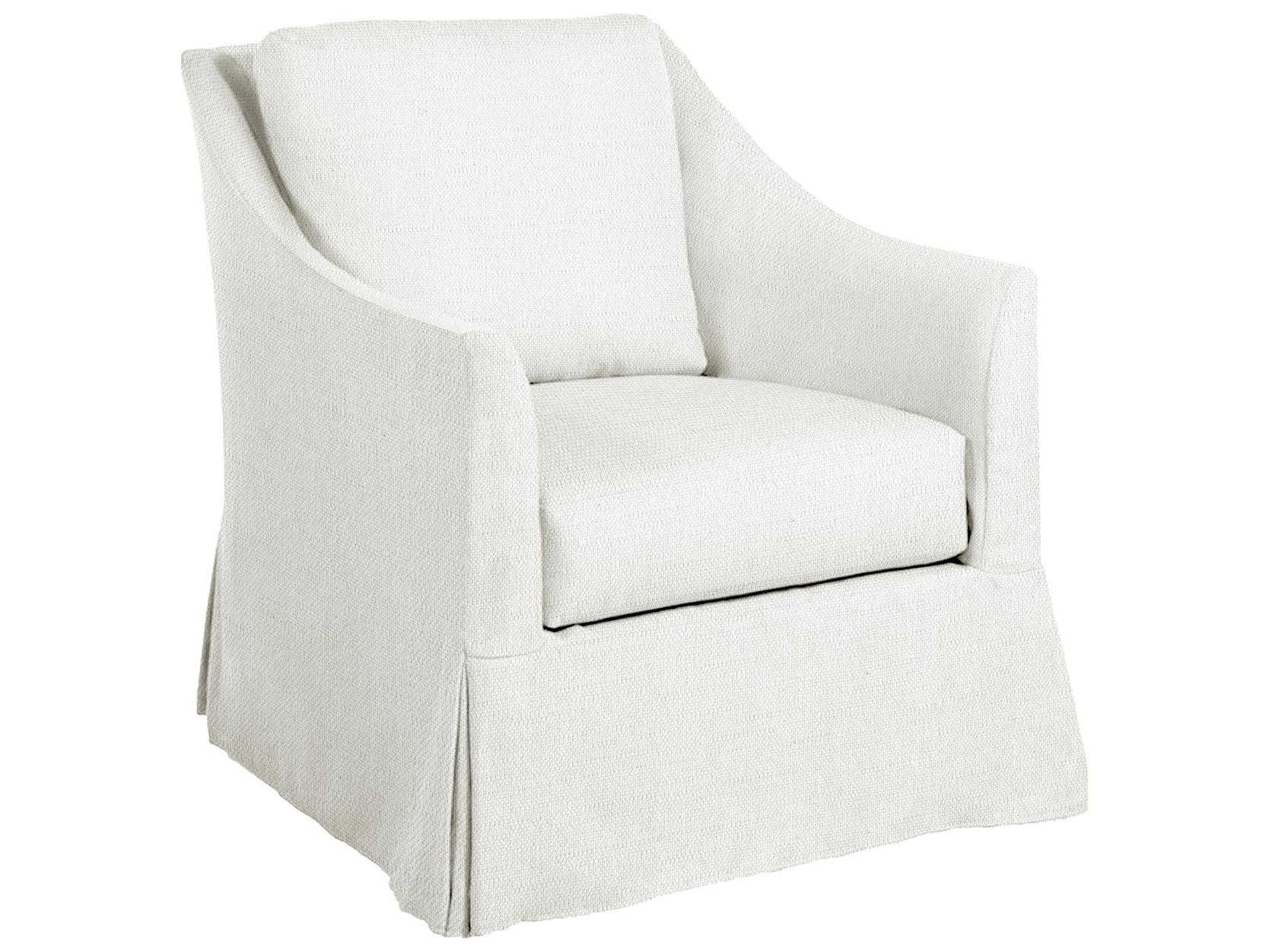 Summer Classics Baldwin Outdoor Swivel Lounge Chair in Linen Snow